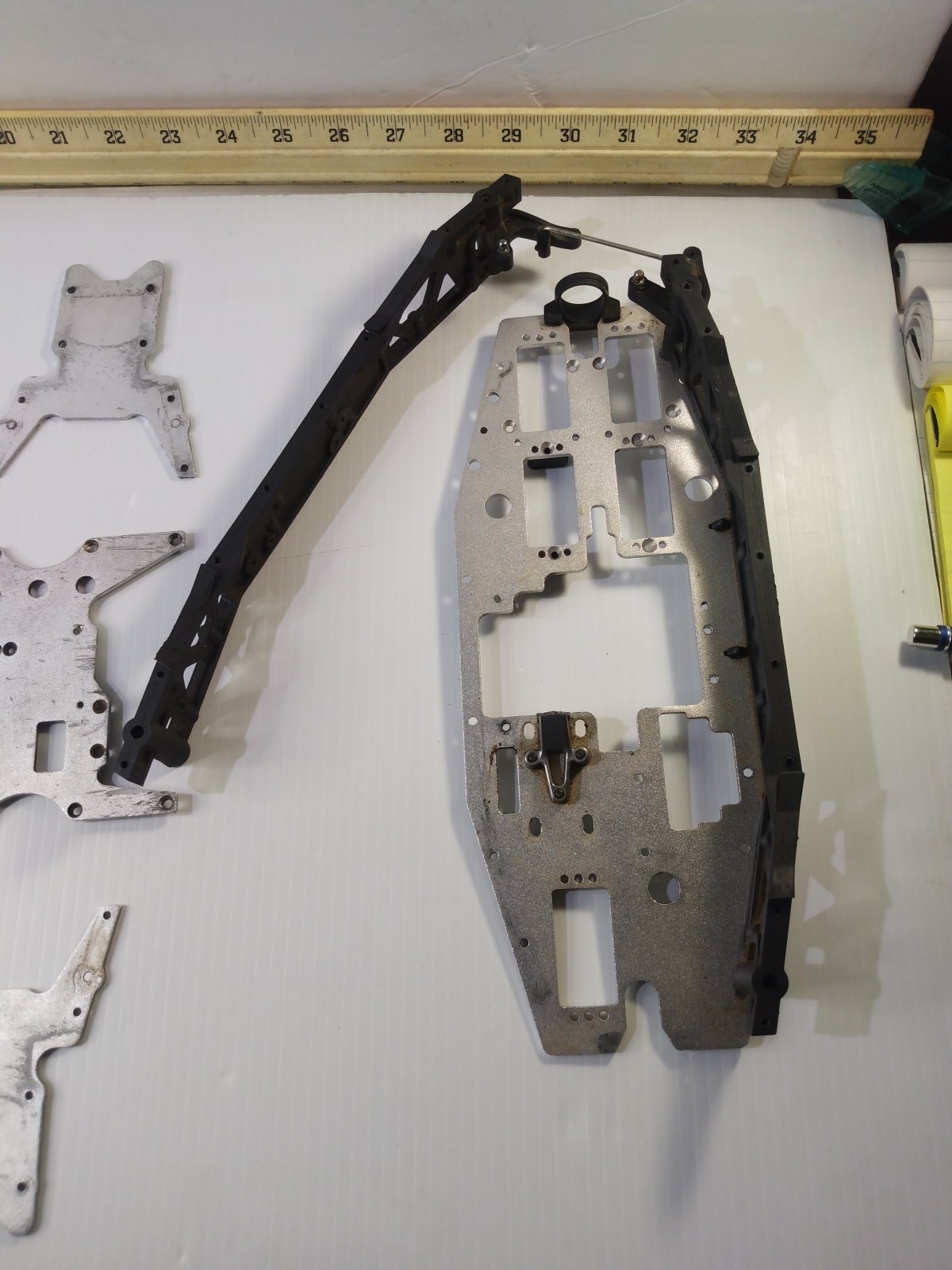 Team Losi LST2 Chassis Parts, Nitro Rc Replacement Parts Rc Stuff, Color Silver