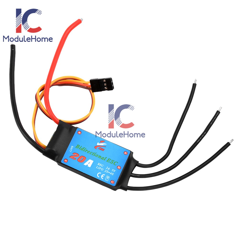 20A/30A/40A/50A Bidirectional Brushless ESC for Remote Control Ship Pneumatic
