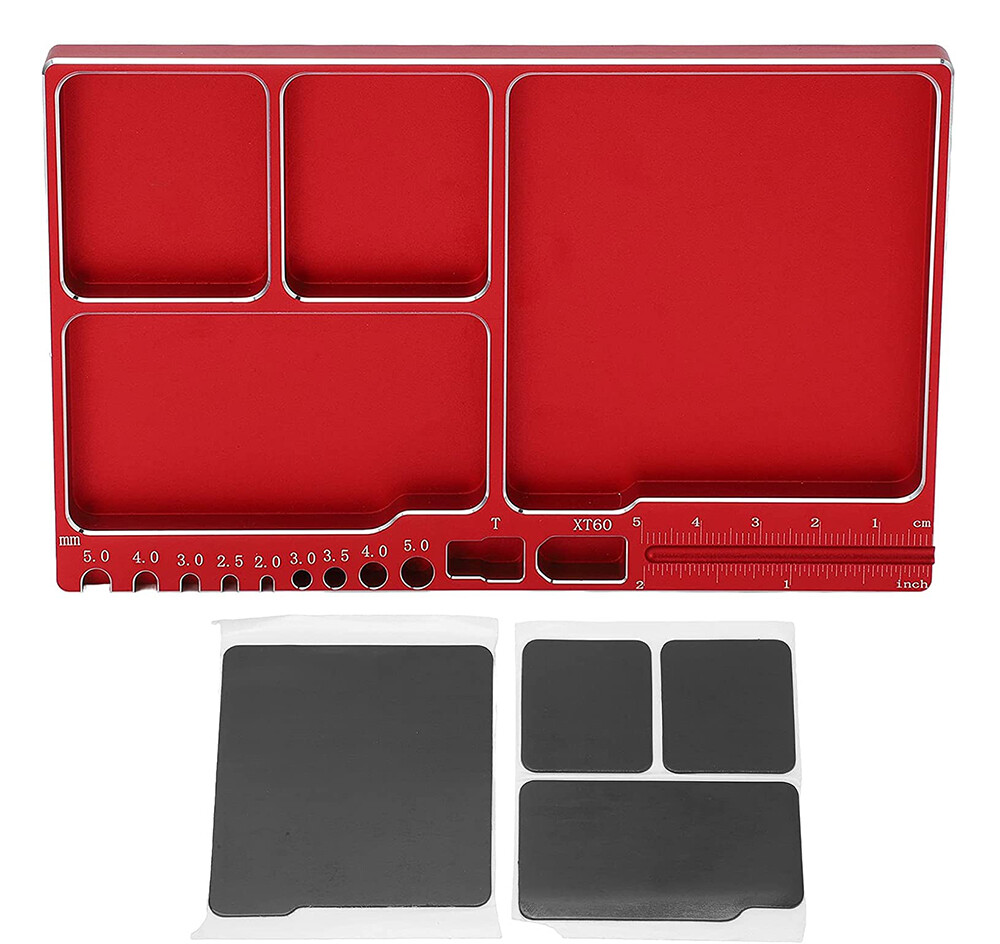 Precision Magnetic Hardware Storage Tray Organizer Workstation 161x99x11mm