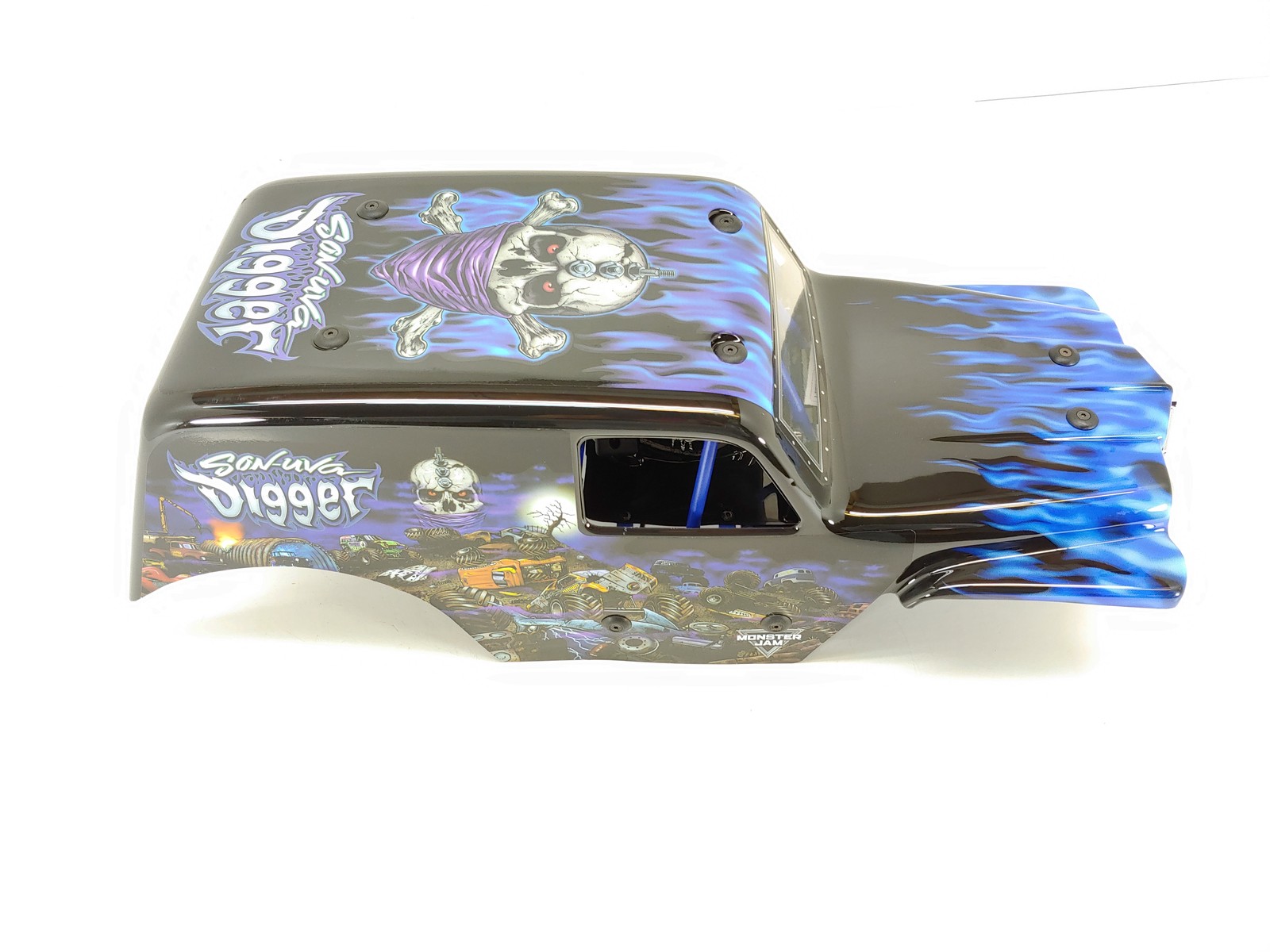 NEW: COMPLETE Losi LMT 2.0 Son Uva Digger 1/8 Monster Truck Body + Roll Cage LED