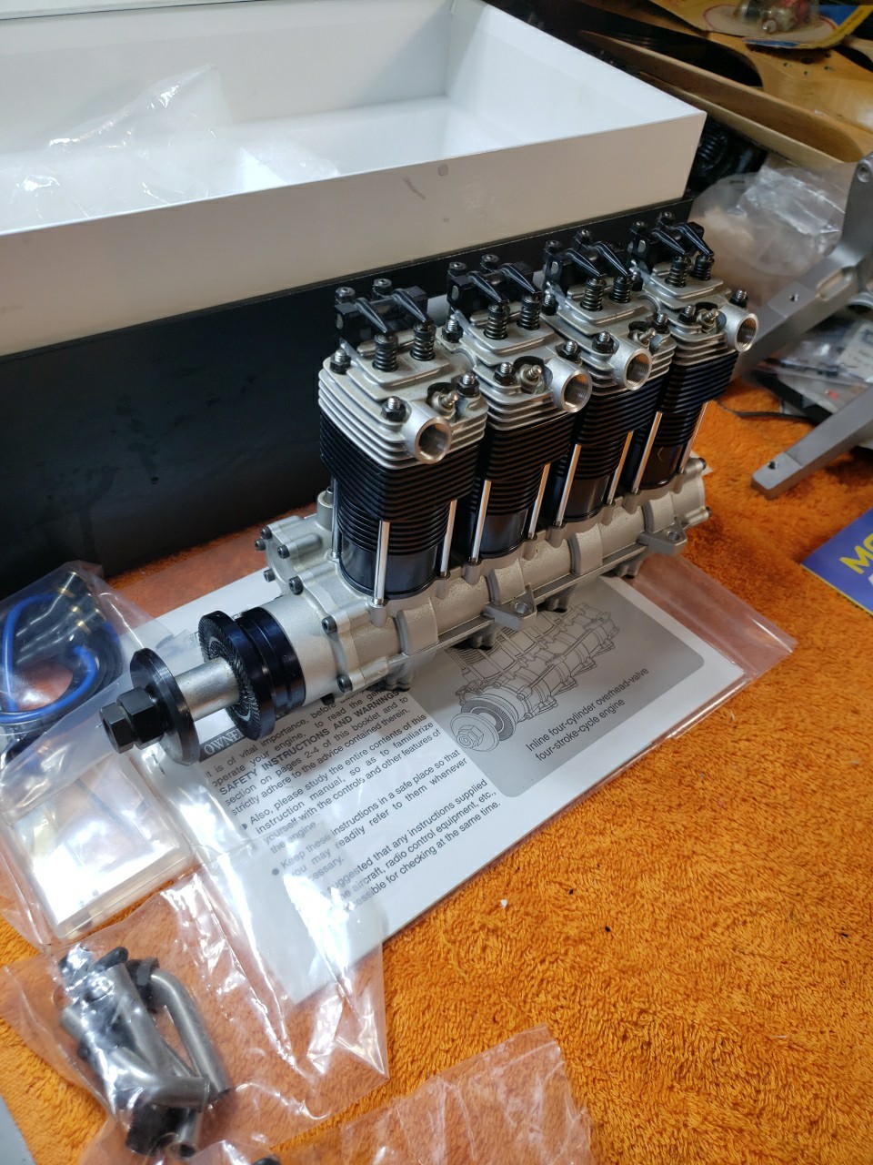 OS Engine – OS IL-300 Four Cylinder Inline Four Stroke RC Motor – New