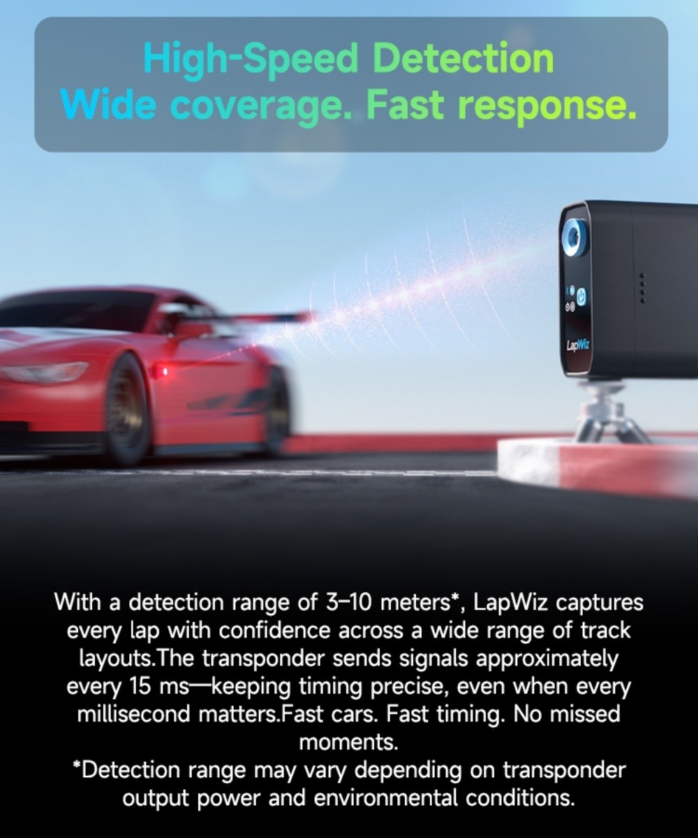 SKYRC LapWiz IR RC Multi Car Lap Timer Bluetooth ID Mgmt Screen Cast OTA 1/10