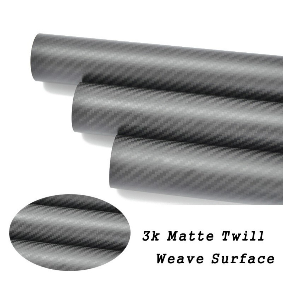3K Carbon Fiber Tube OD39 40mmxID 34mm 35mm 36mm 37mm 38mm x 500mm Rolled Poles