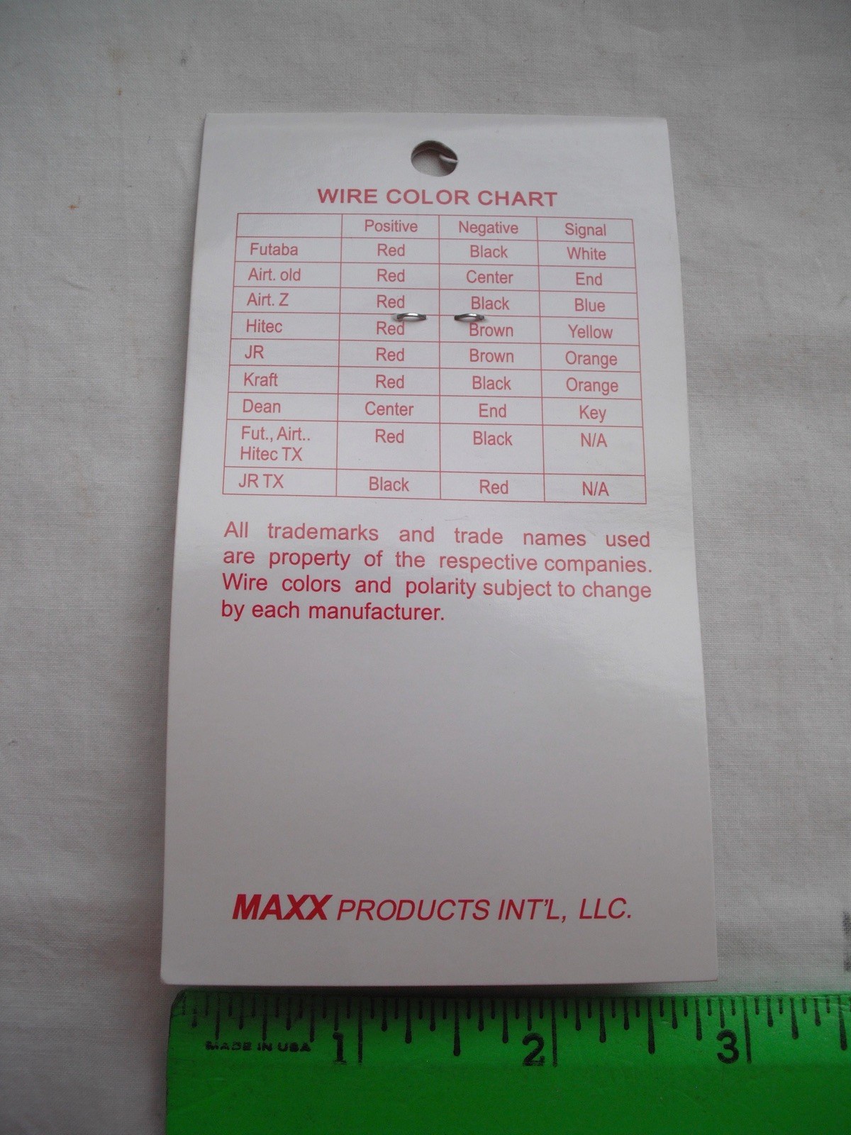 Lot of 3 Maxx Products Mpi 1440 1460 3485 Cable, Extension Y, Hitec JR,Wire
