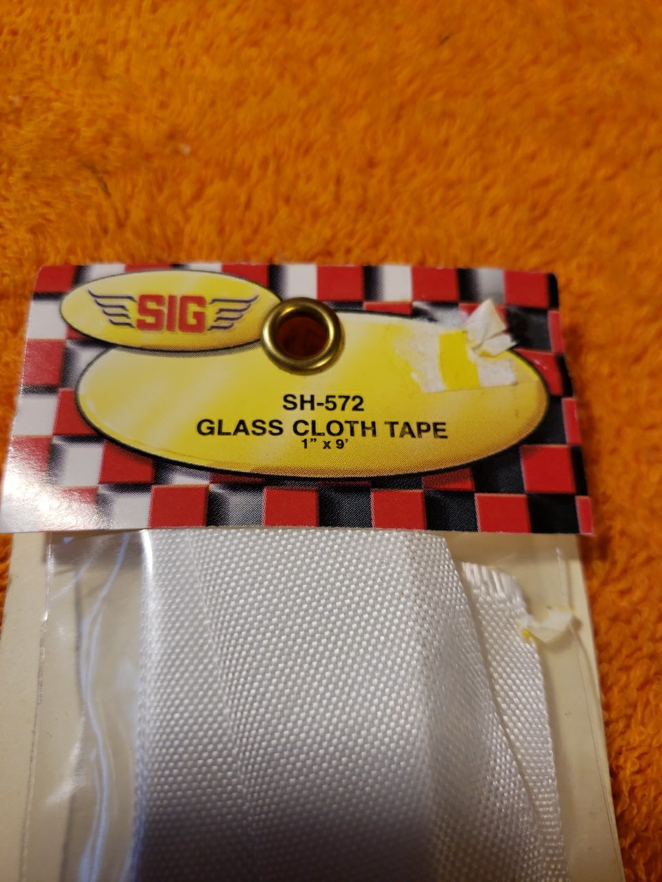 Sig products – SH-572 – Glass Cloth Tape 1″ X 9′ – New