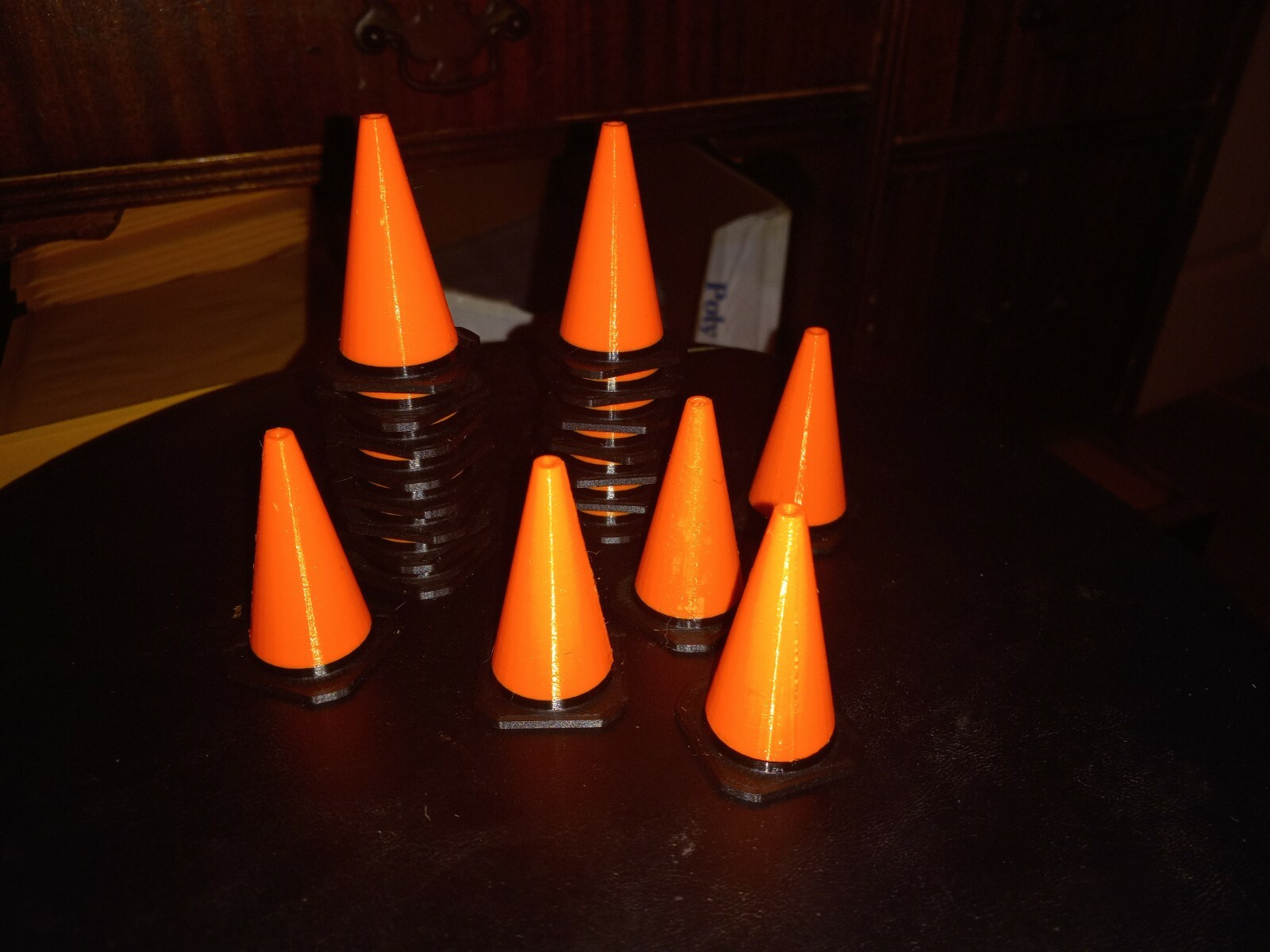 1/10 Scale Orange RC Traffic Cones Set of 20. 50mm tall