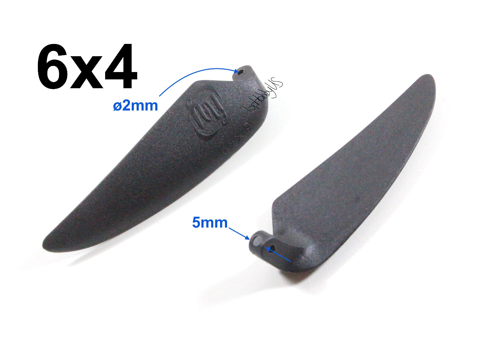 1Pair 6×4″ Nylon Folding Propeller Blade for RC Powered Glider Plane (US SELLER)