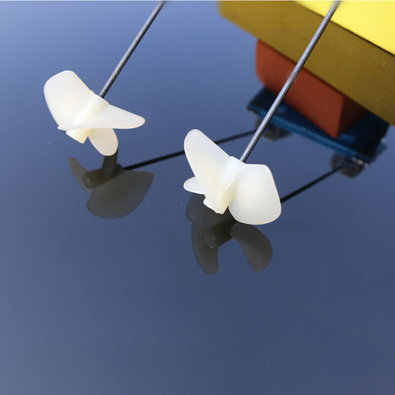 26mm Nylon Plastic White Boat Propeller Props 2 Blade For 2mm Shaft RC Model DIY