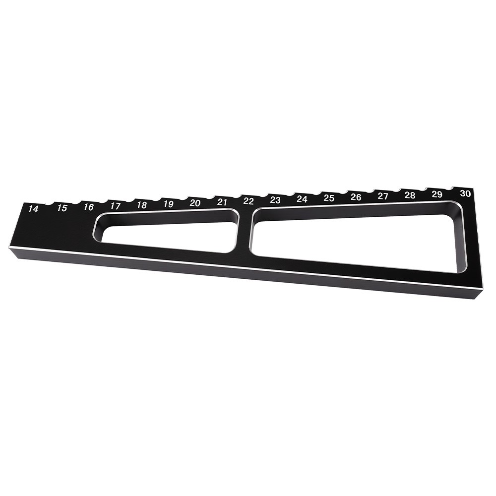 9IMOD RC Car Ride Height Gauge 14-30MM Metal Chassis Measureing For 1/8 Vehicle