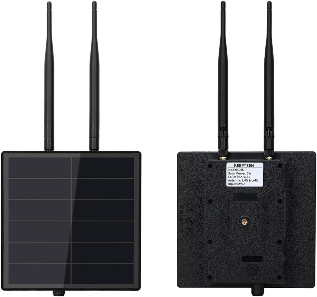KEEPTEEN D5L-R1 Mesh Solar Lora Repeater Built in Rakwireless 19007+4631 Lora Mo