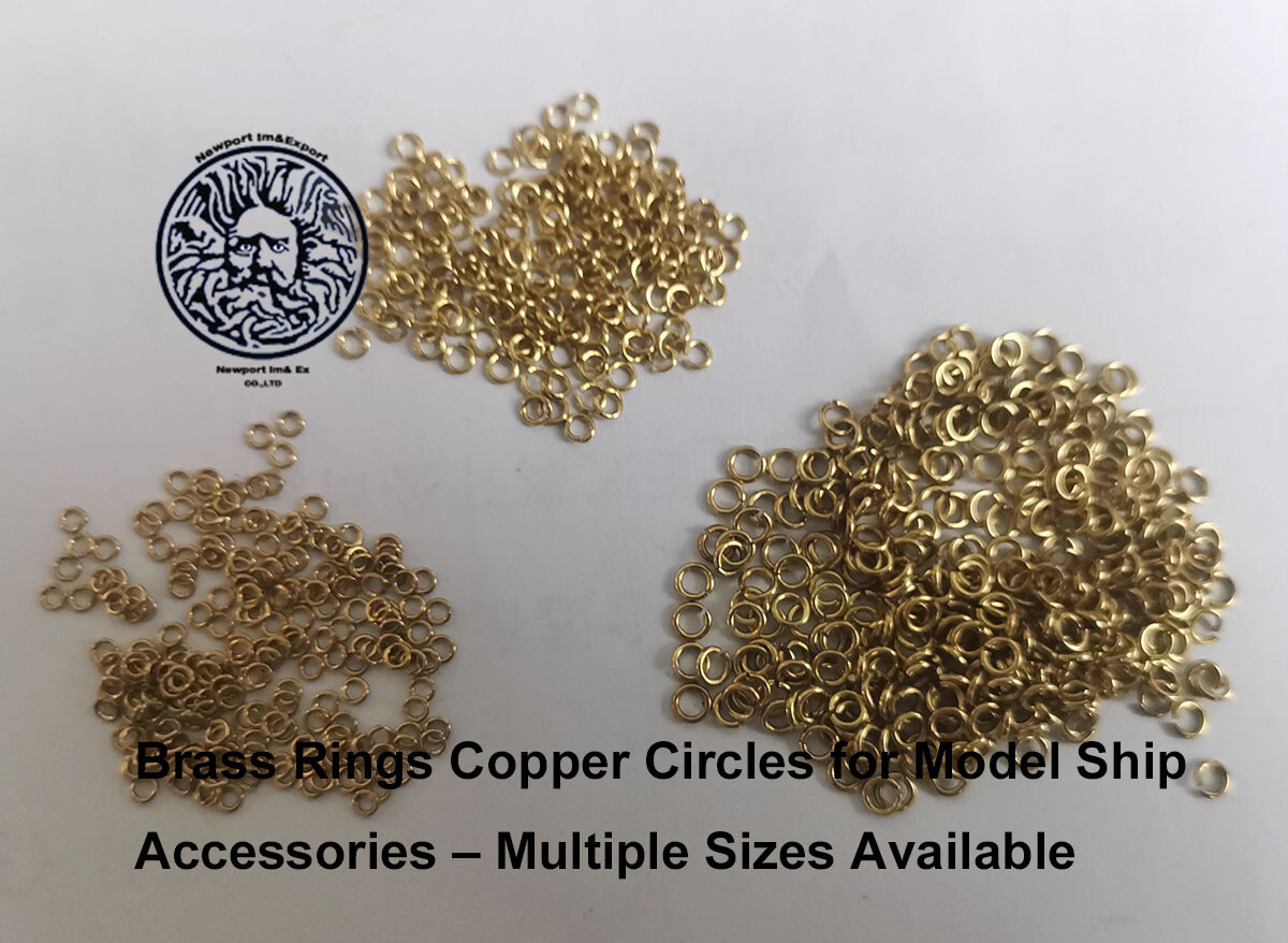 Brass Rings Copper Circles for Model Ship Accessories – Multiple Sizes Available