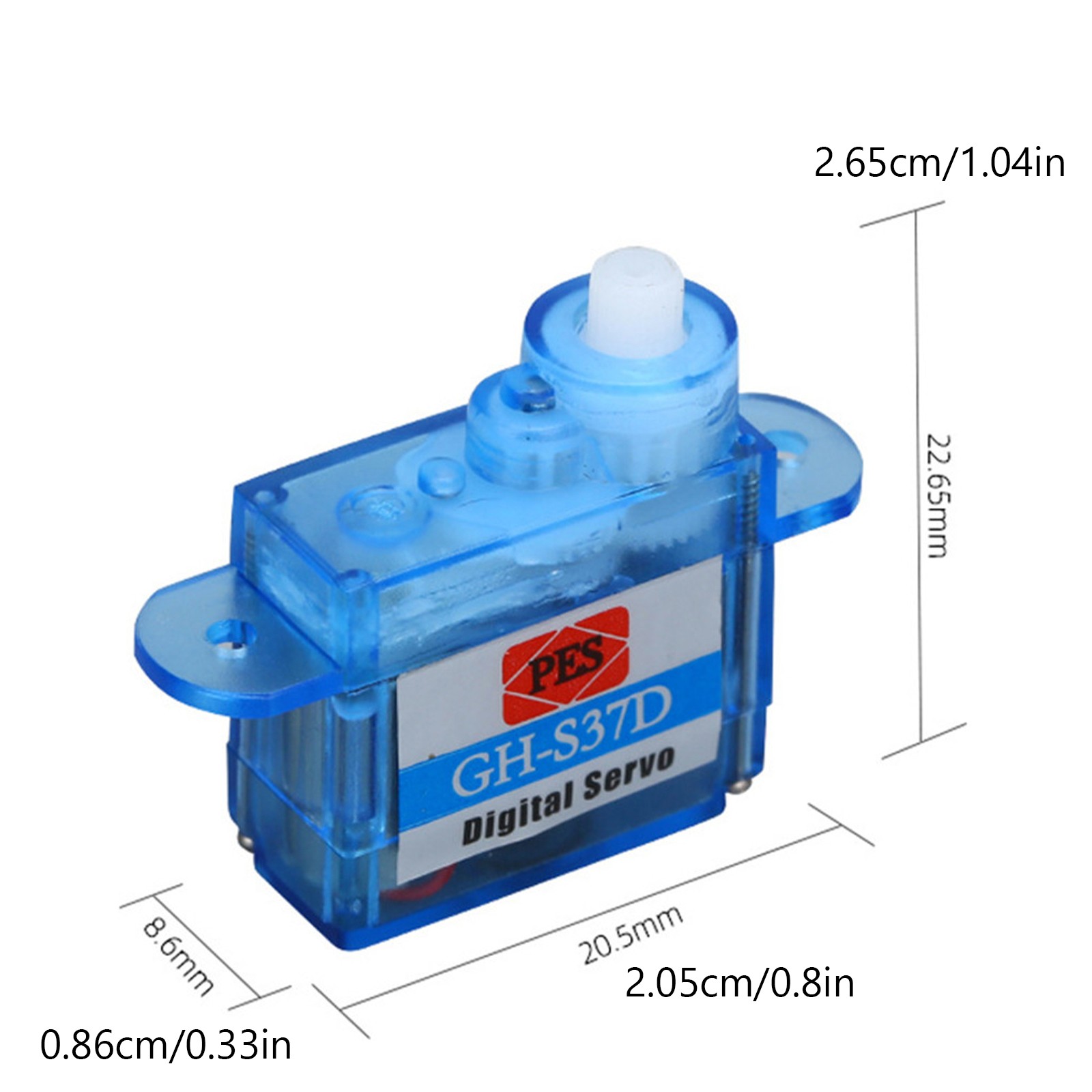 2Pack GH-S37D 3.7g Ultra Micro Digital Coreless Servo For RC Helicopter Boat Car