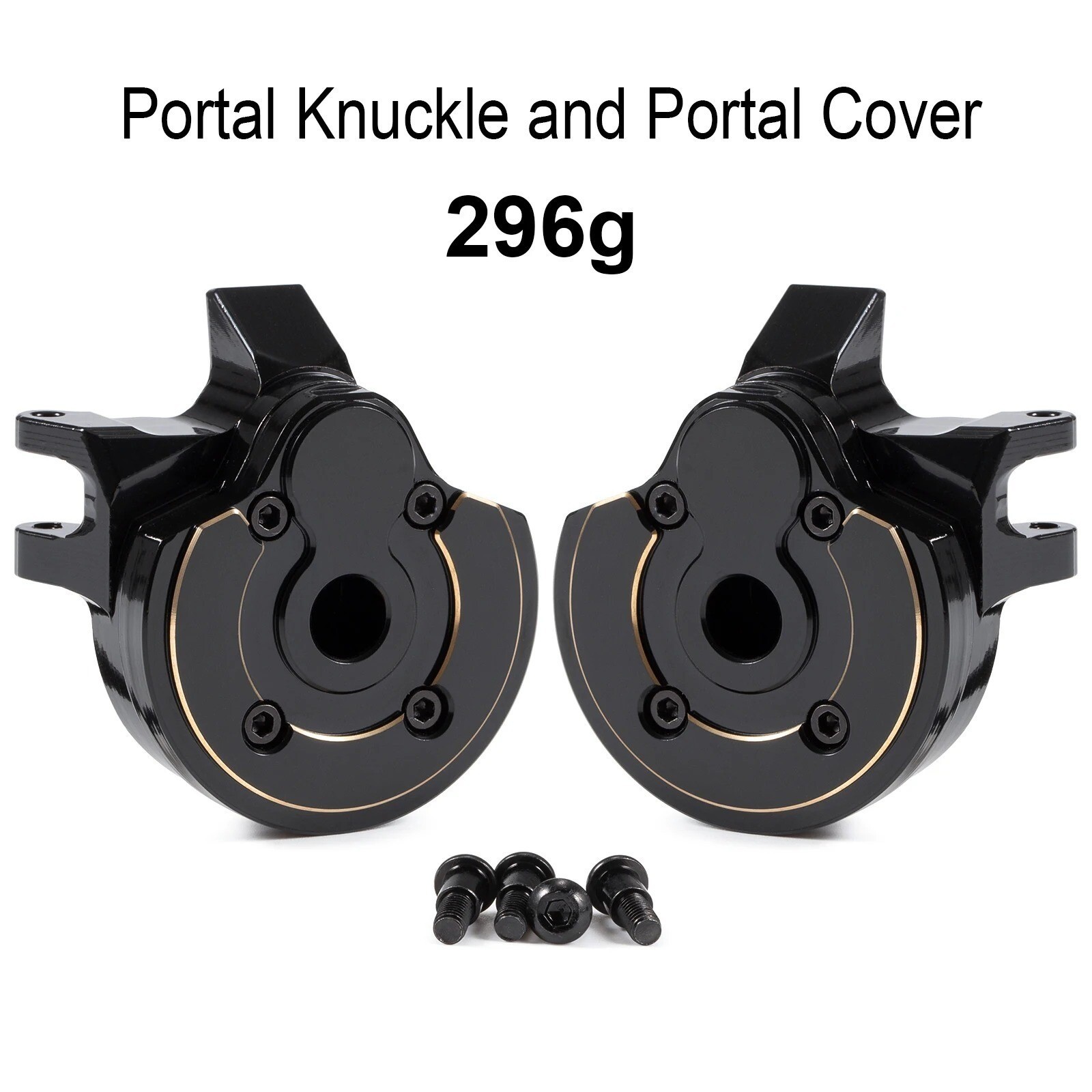 1/10 Brass Knuckle Portal Cover Weights for Axial Capra SCX10 III AR45P Upgrade