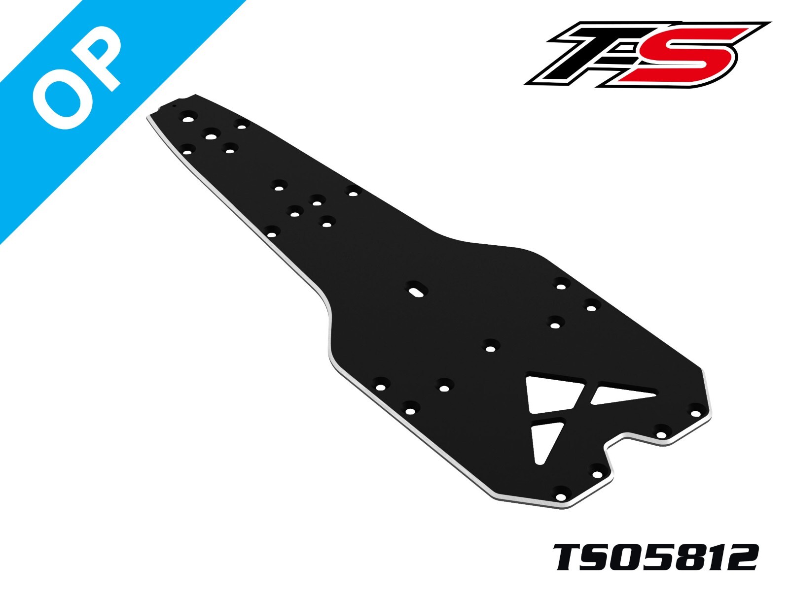 Team Saxo TS05812 Aluminum Main Chassis 2.0mm F1-180-V4 RC Car Touring Part