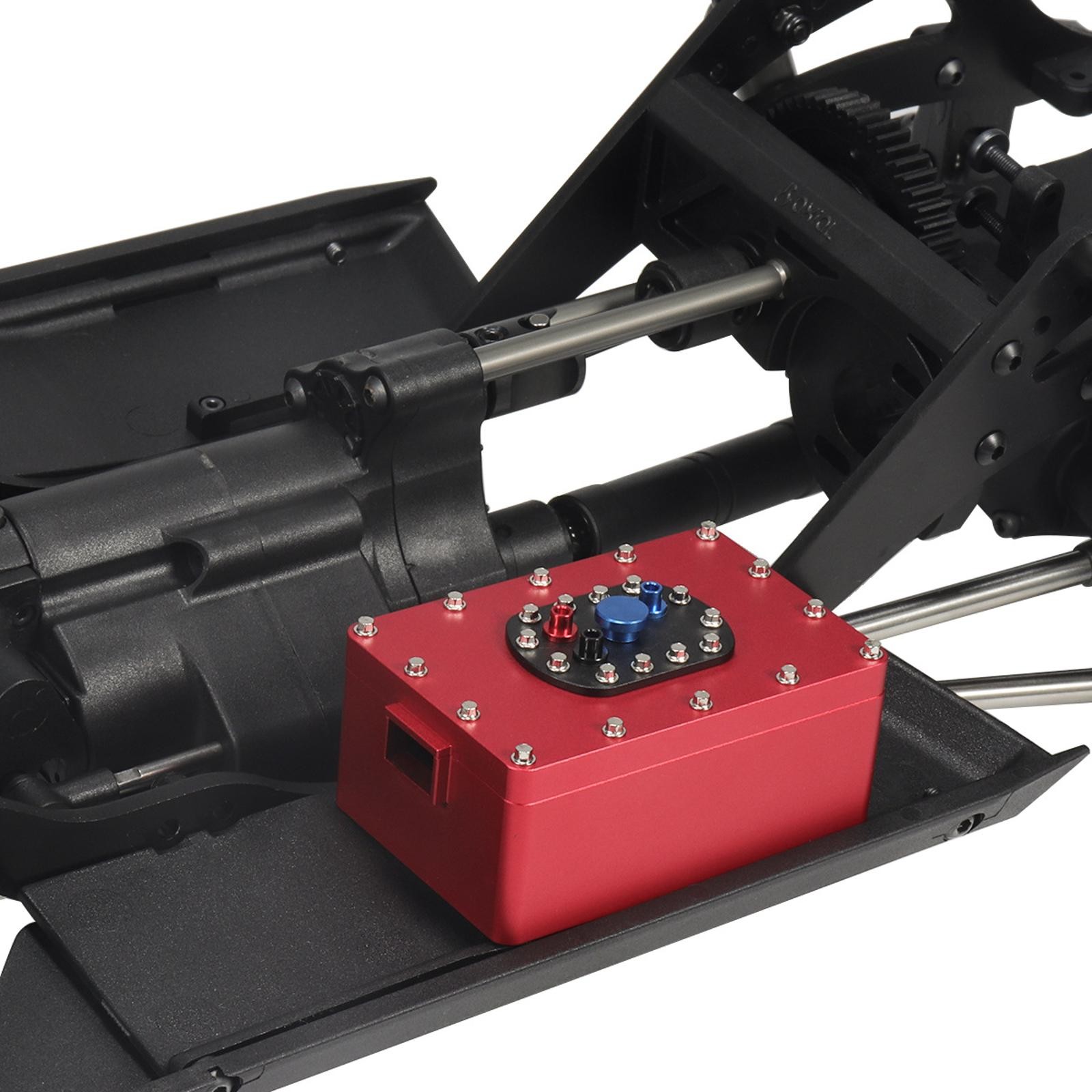CNC Metal Scale Fuel Cell Receiver Box for SCX10 PR10 TRX4 1/10 RC Crawler Zn