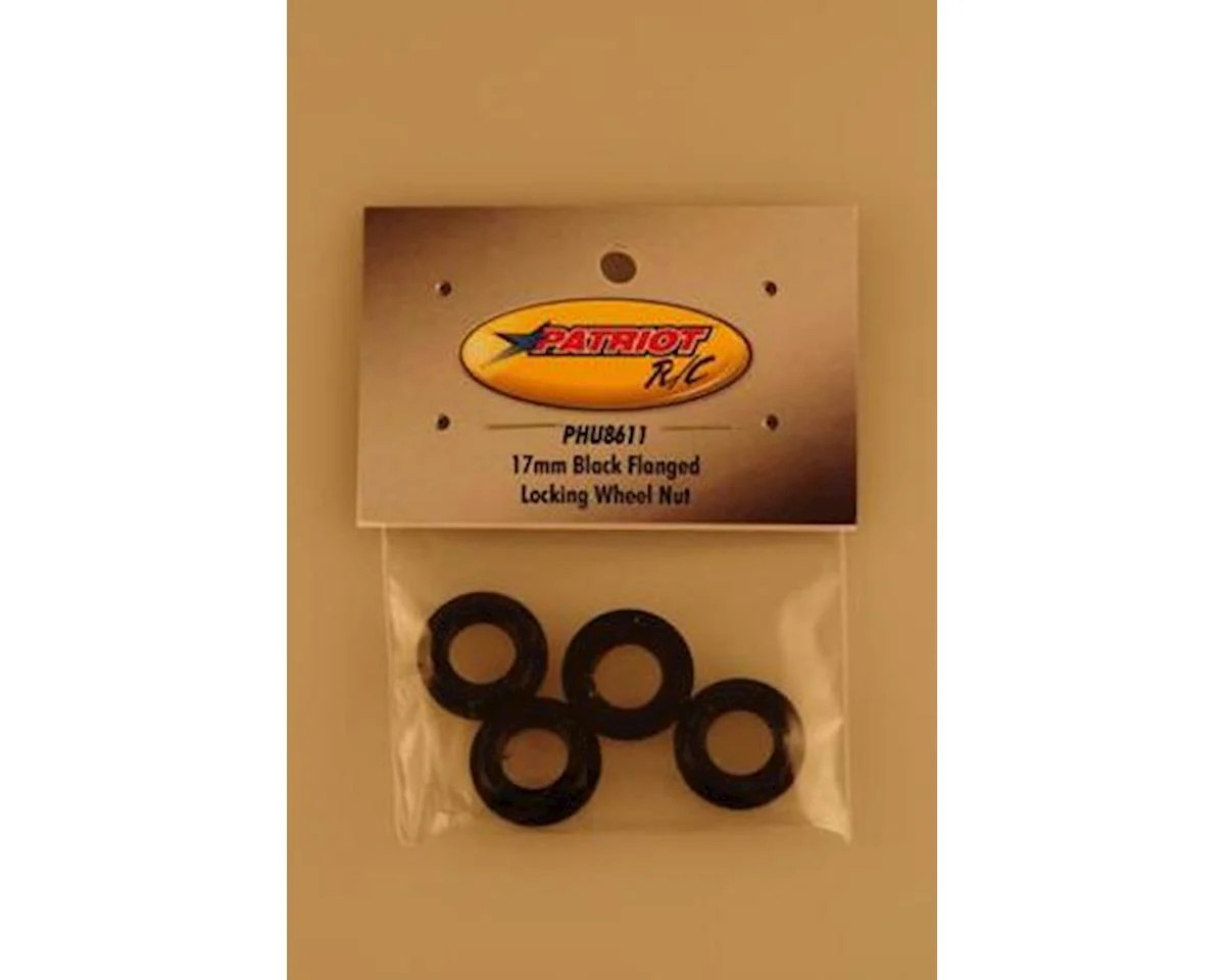 PATRIOT PHU8611 17MM BLK FLANGED LOCKING WHEEL NUT B21