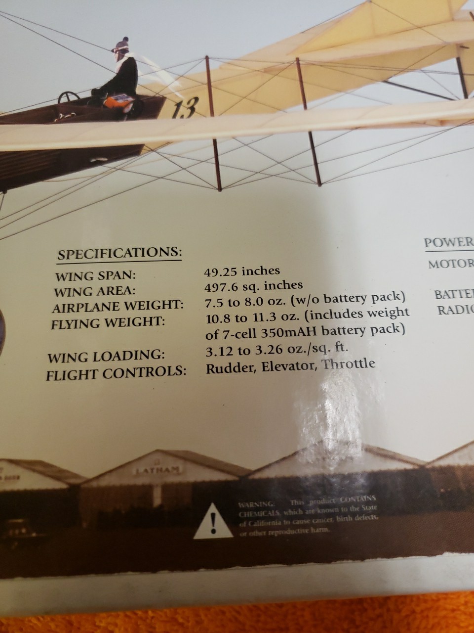 SIG Kit – Sig 1909 Antoinette Indoor RC Scale KIT – 49.25″ wingspan – New!