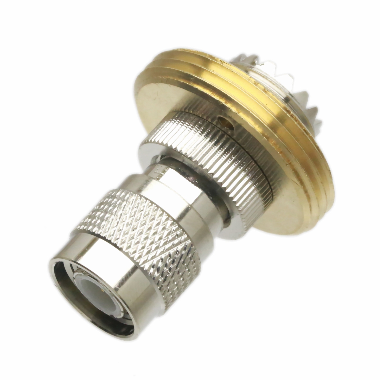 NMO Mount connector 5/8″ hole to TNC male adapter UHF/VHF Antenna Ham Radio moto
