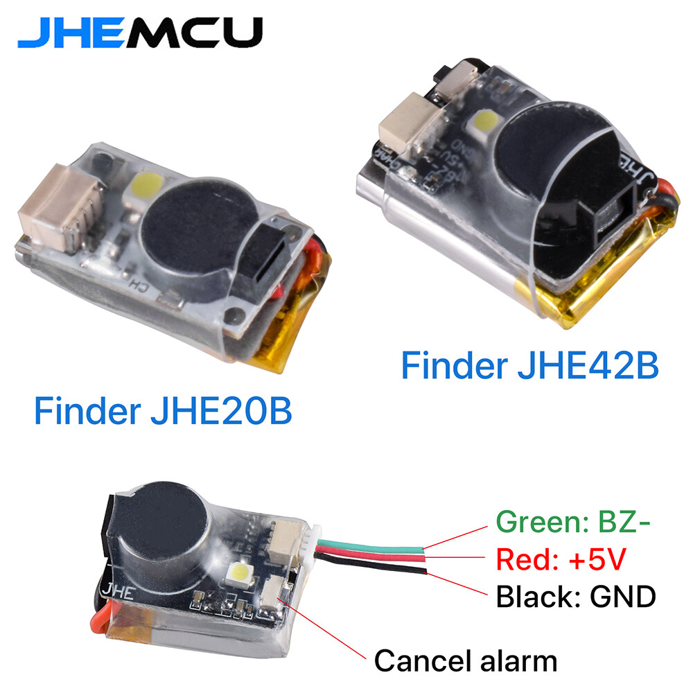 JHEMCU JHE42B JHE20B Finder RC Buzzer 5V Anti-lost 110dB Beeper for RC FPV Drone