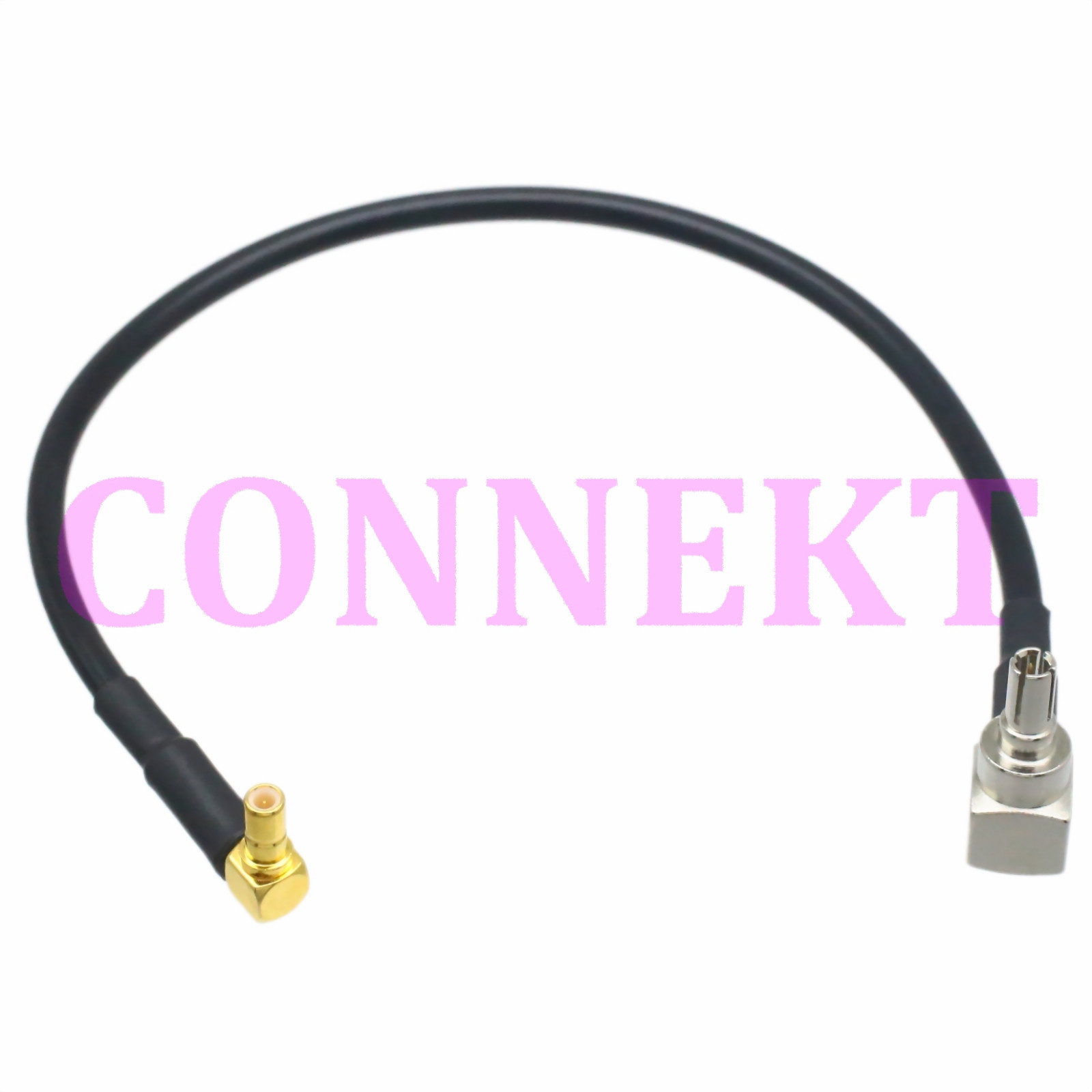 CRC9 male right angle to SSMB male plug RA RG174 cable jumper pigtail 3G modem
