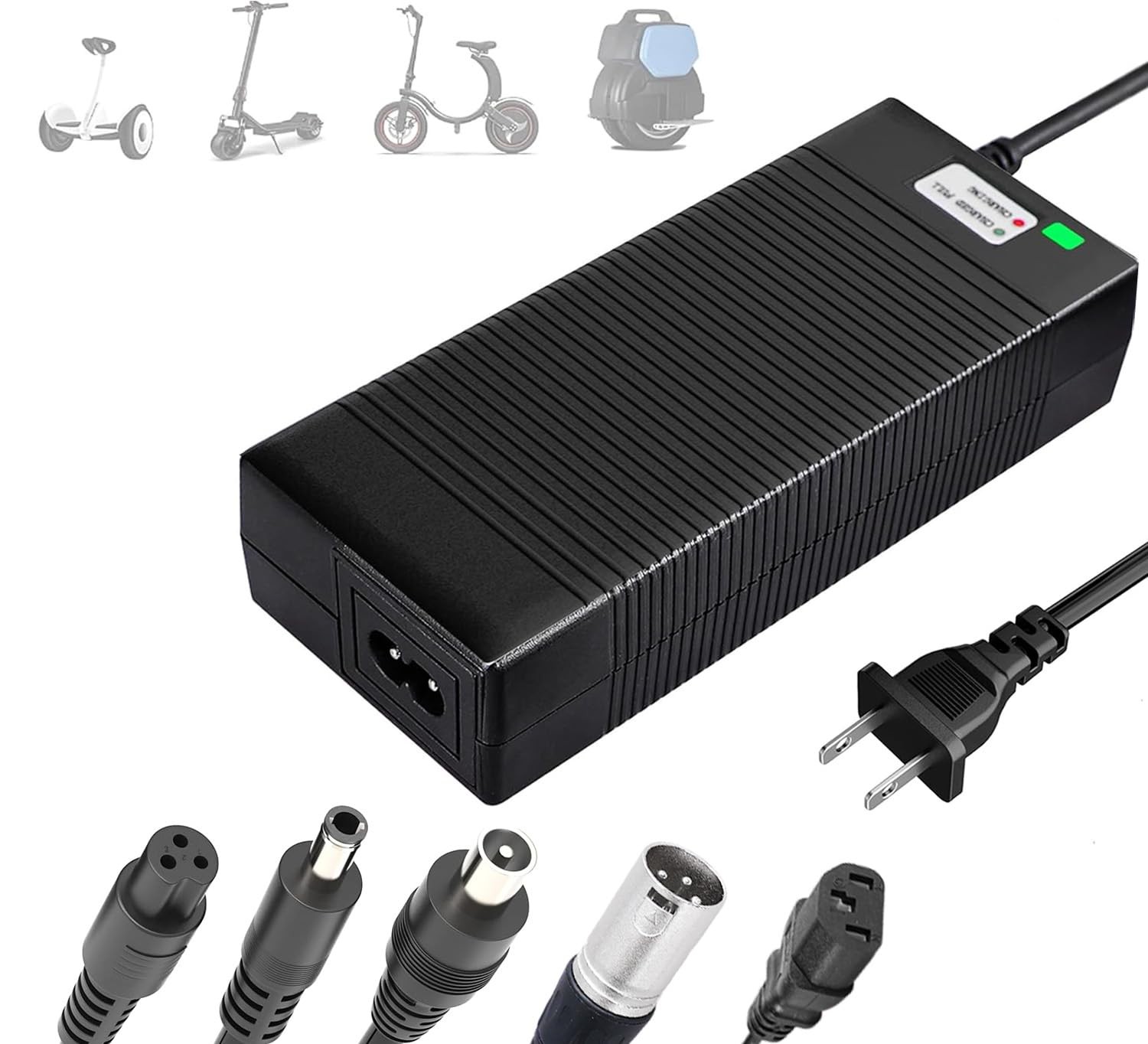 EVAPLUS 5 in 1 Plugs 54.6V Fast Charger, Universal for 48V 13S Lithium…