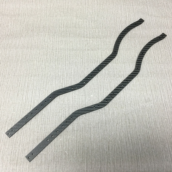 LYXF 1/10 RC Carbon Fiber Chassis Frame Rail for Axial SCX10 II AX90046 90047