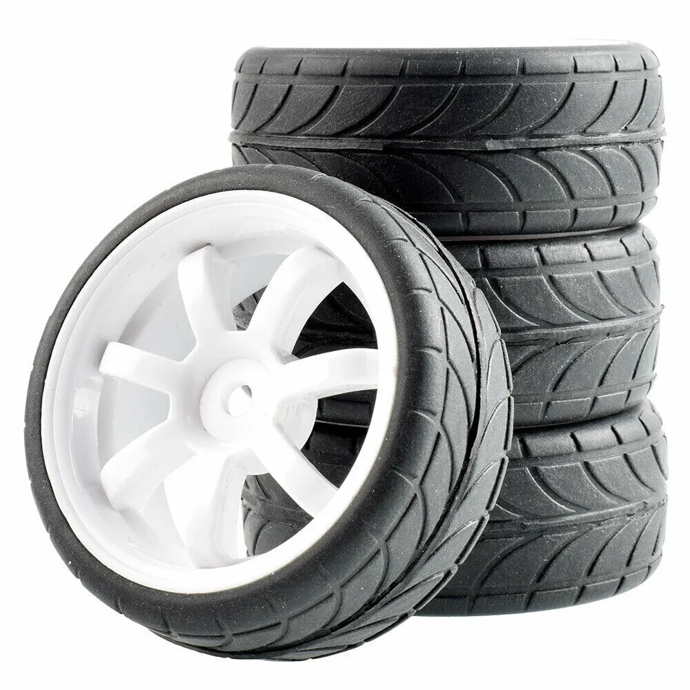 1/10 Onroad Rc Car Wheel Tires For Traxxas Nitro 4tec 4-tec 2.0 HSP HPI FW06 MST