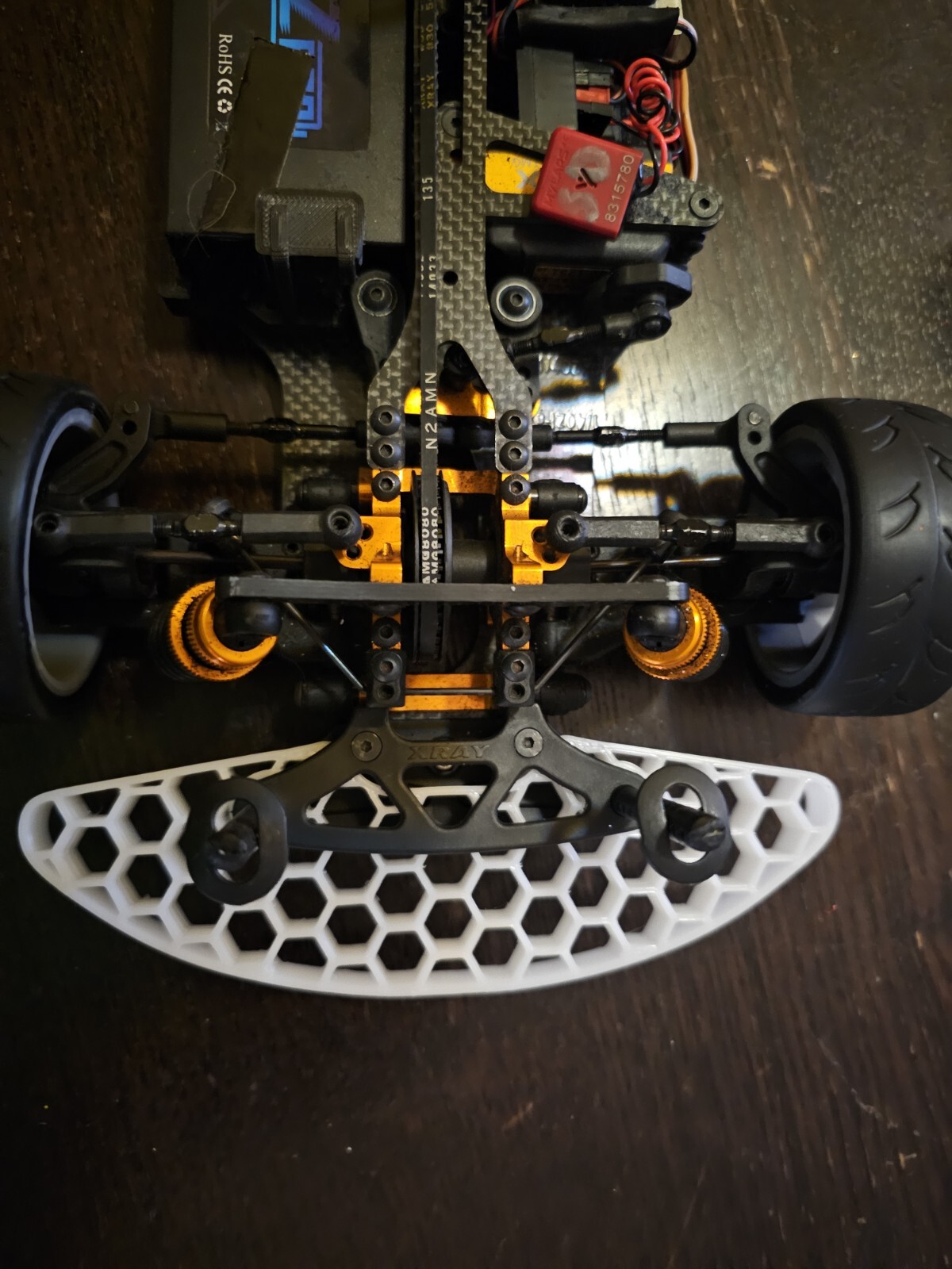 Honeycomb Bumper For Xray T4 X4 Touring Car 1:10 Scale Usgt Spec Mod Rc