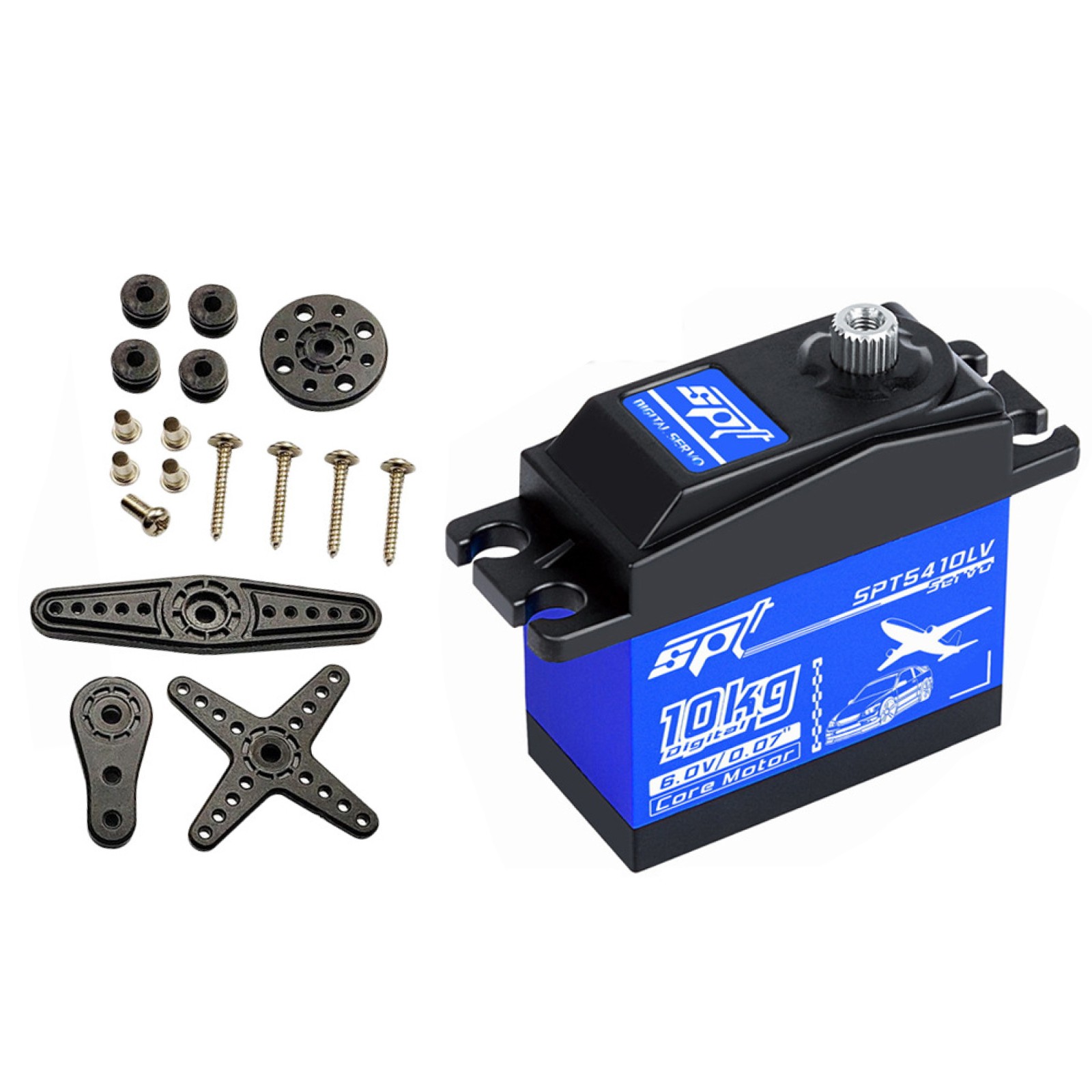 330Hz SPT5410LV Digital Steering Gear Servo For 1/10 RC Car Airplane Model m