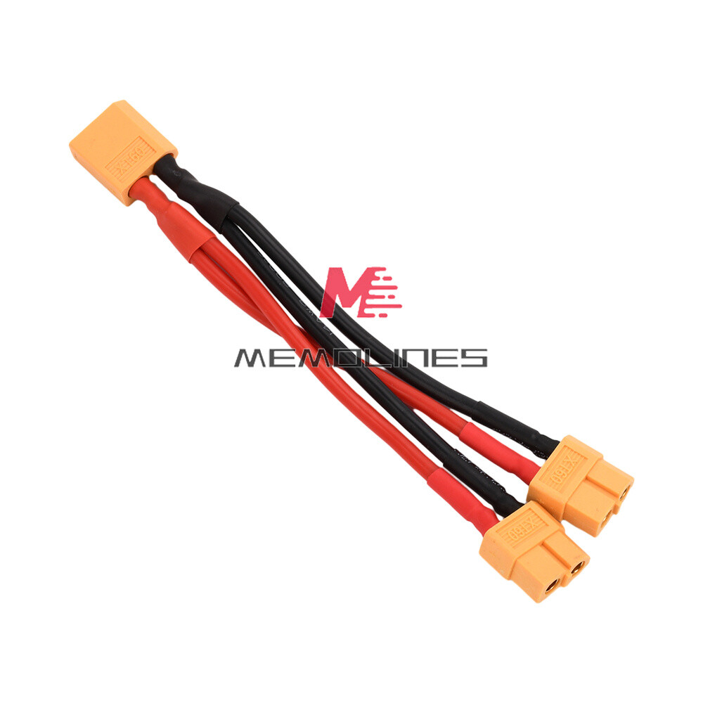 XT60 Connector Extension Lead Wire Male-Female 10cm 14AWG Silicone Wire for RC