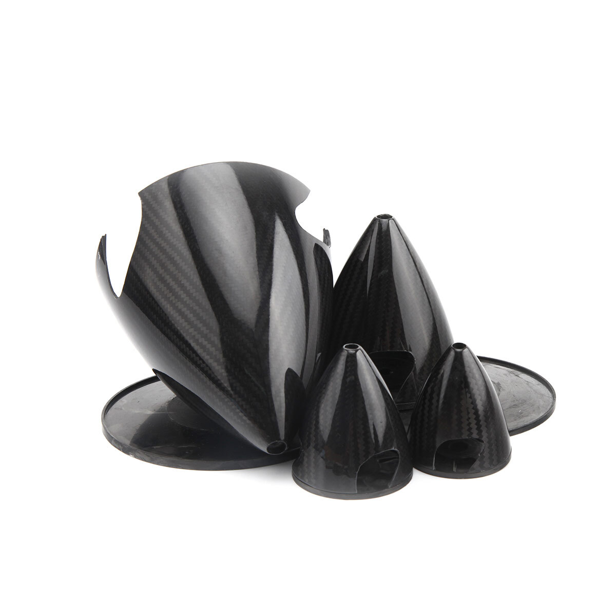 3.25″/83mm Carbon Fiber Cone Prop Spinner with 3 blade For Gas RC plane SB#