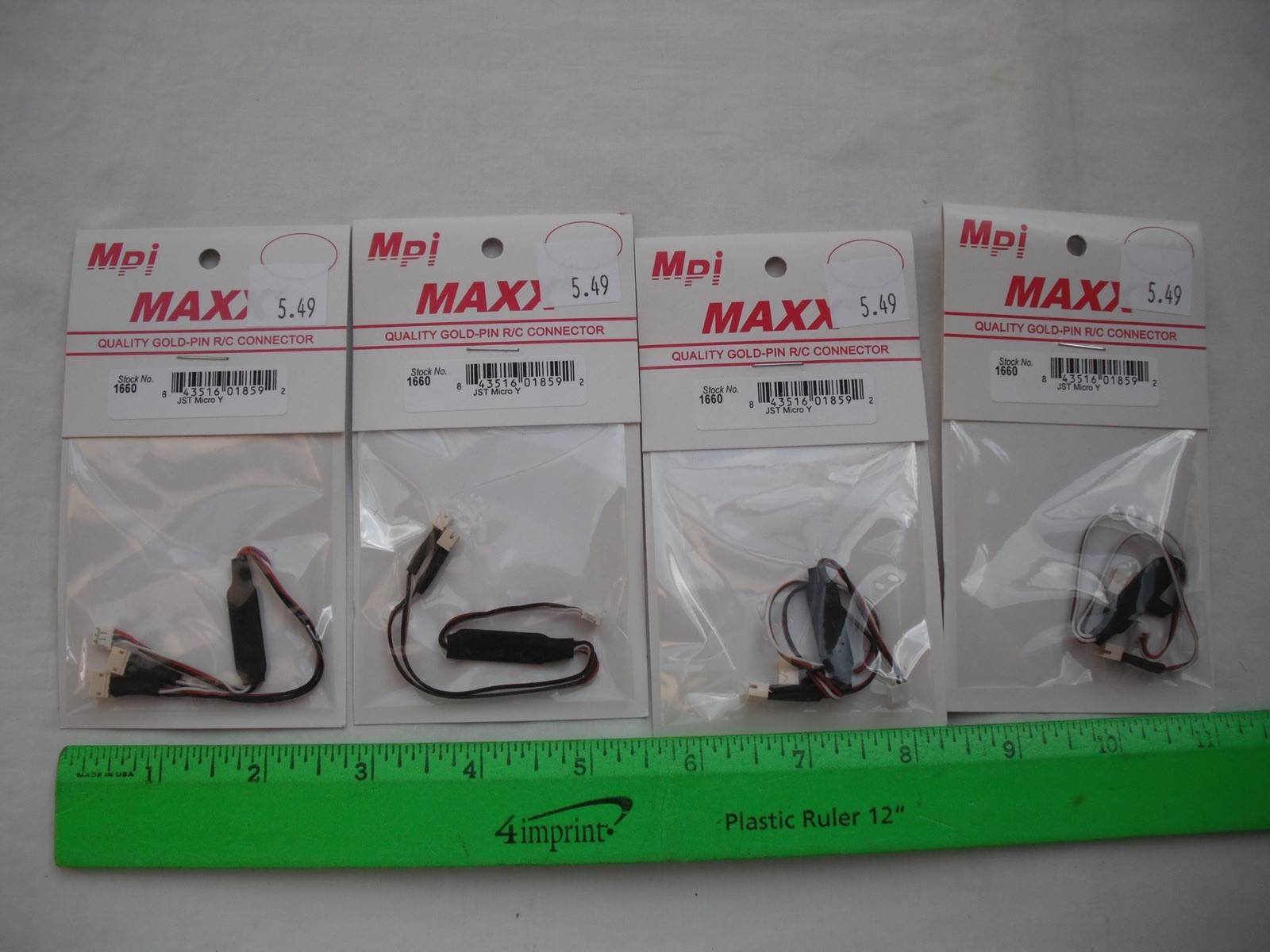 Lot of 4 Maxx Products Mpi 1660, JST Micro Y, Connector Cable Wire, R/C Airplane