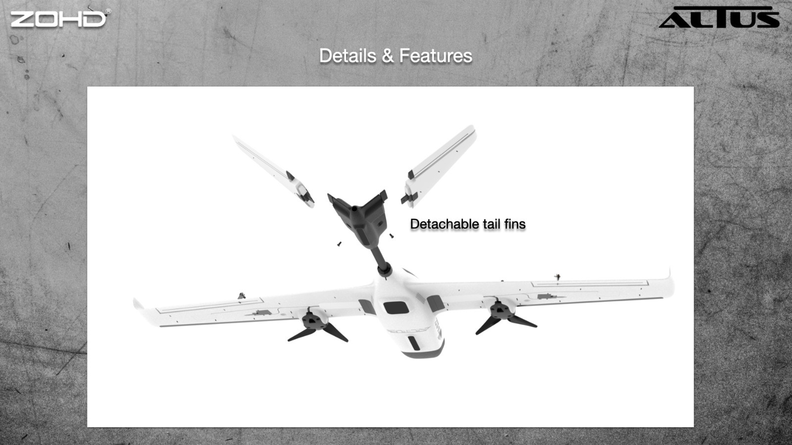ZOHD Altus 980mm Wingspan Twin Motor V-Tail EPP FPV RC Airplane KIT