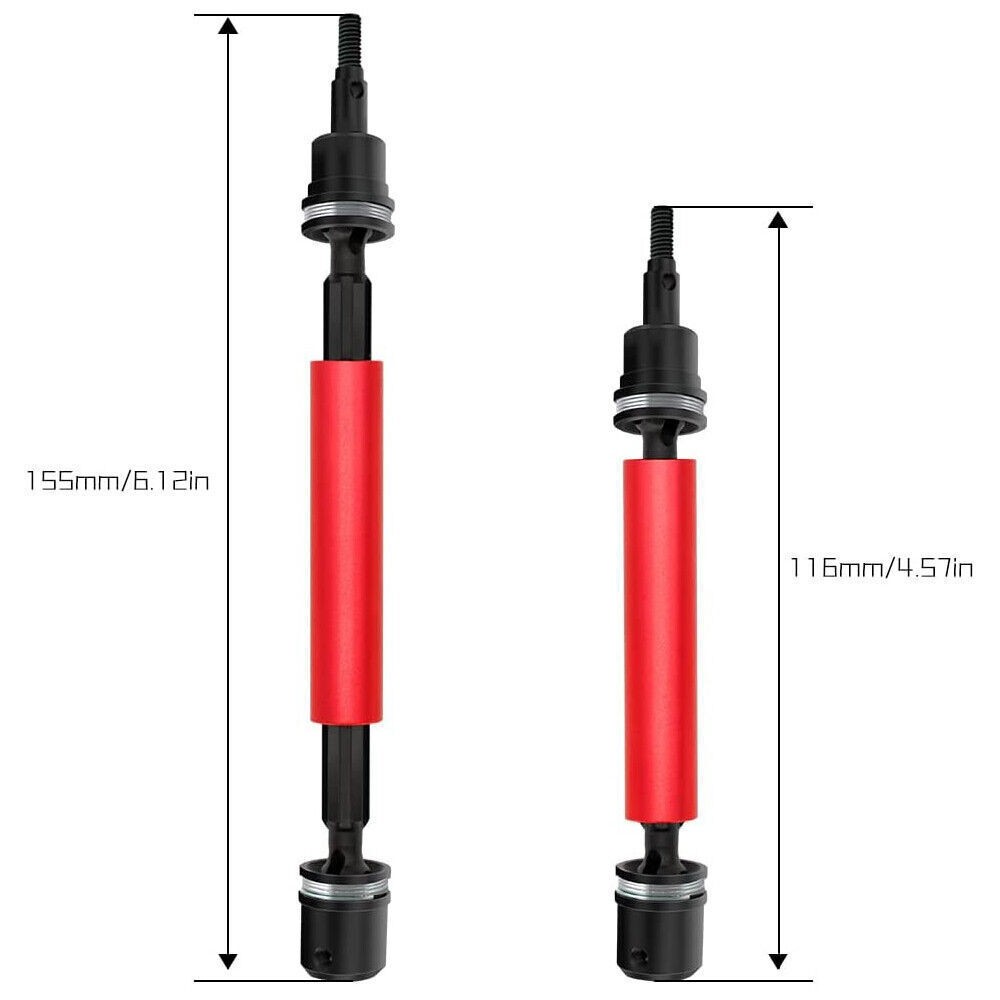 4Pcs Drive Shaft CVD Parts for Arrma Senton Typhon Granite 4X4 1/10 RC Car d
