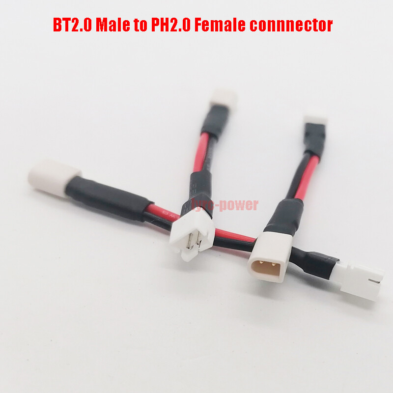 BT2.0 to PH2.0 Banana Pin Connector Plug 22AWG Cable for 1S Drone Charge Battery