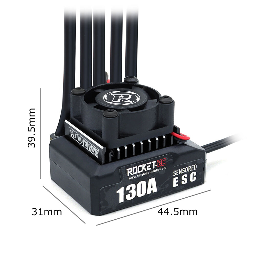 New ROCKET-RC 130A Brushless ESC Program Card for 1/10 RV Car 380/390/540 Motor