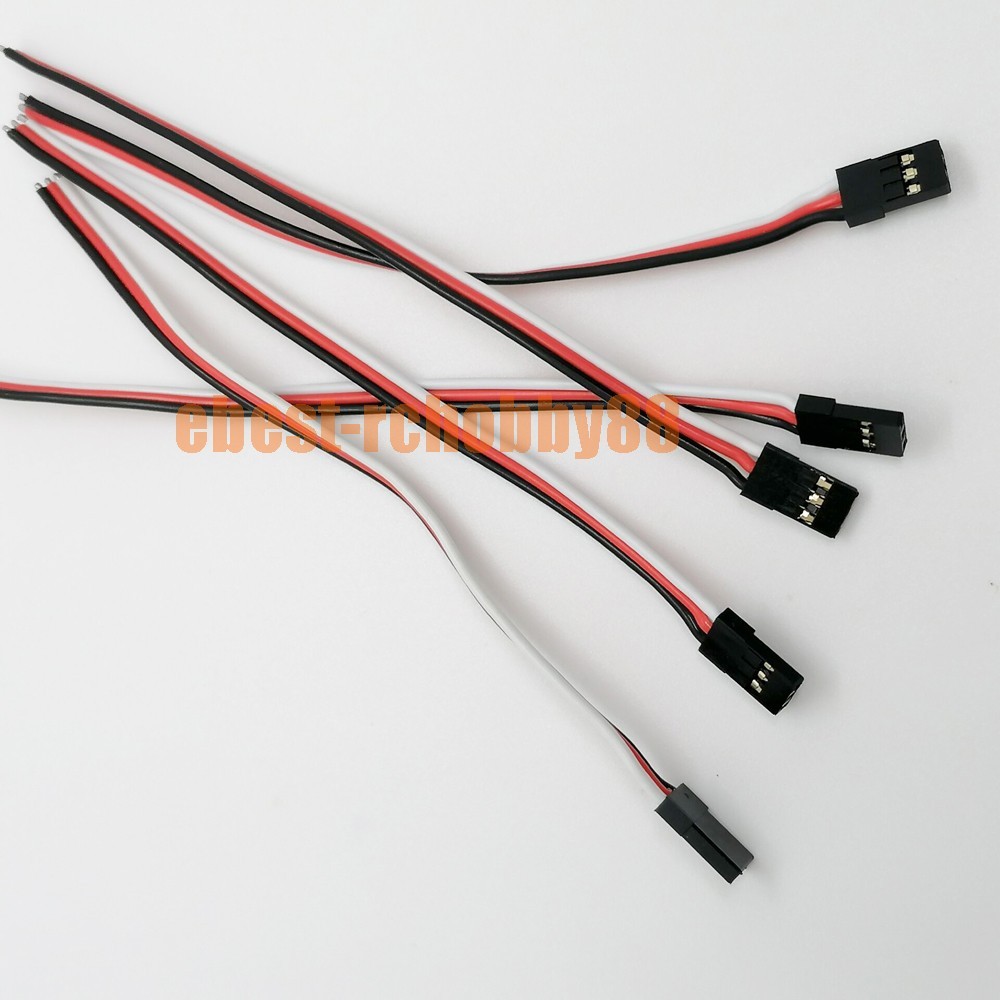 50 pcs DIY-JR Male Servo Plug 150MM 20AWG 100Cord Tail Pigtail Connector Cables