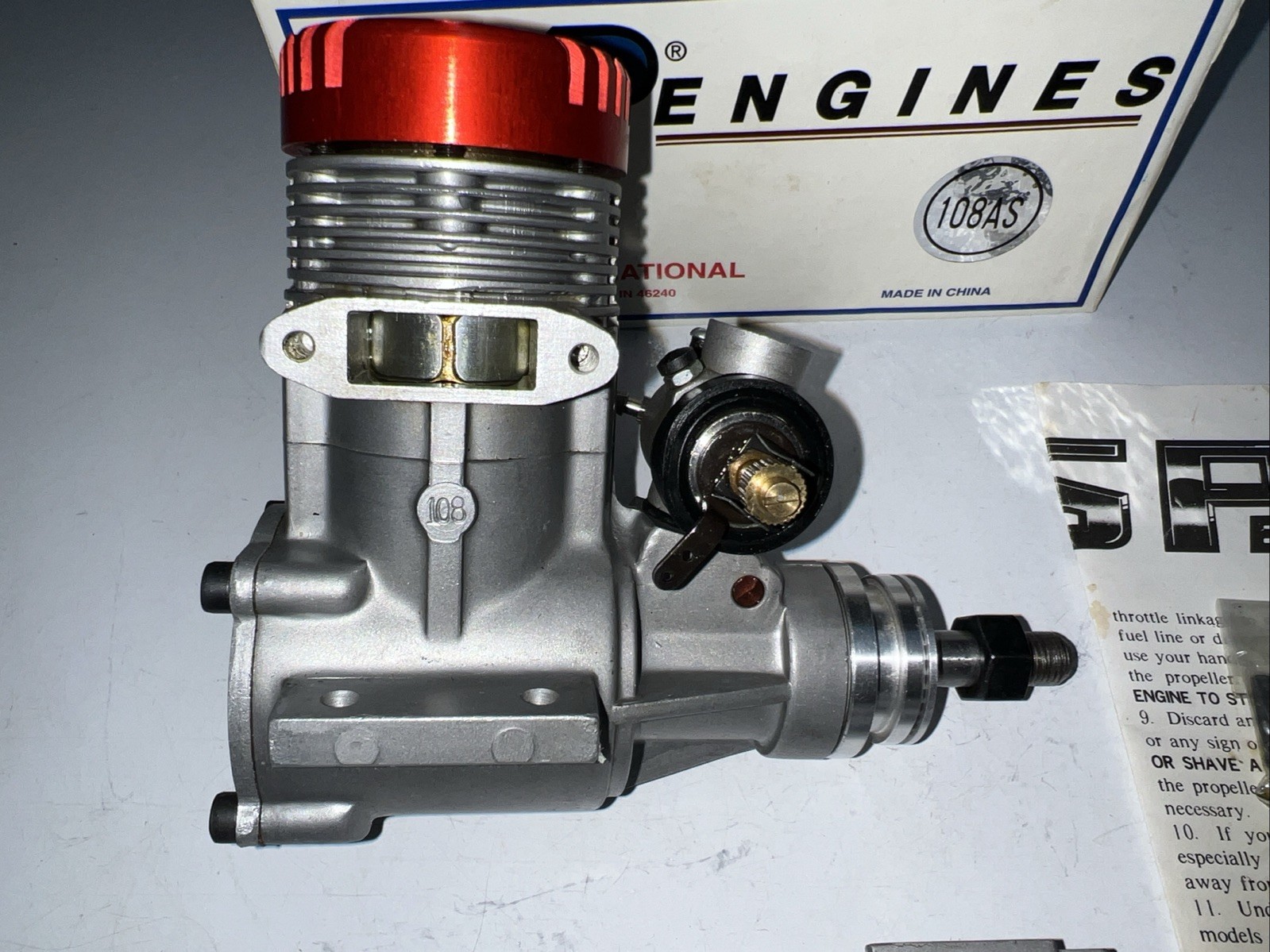 ASP Engine – ASP 108 AS – 108 Red head RC motor – New