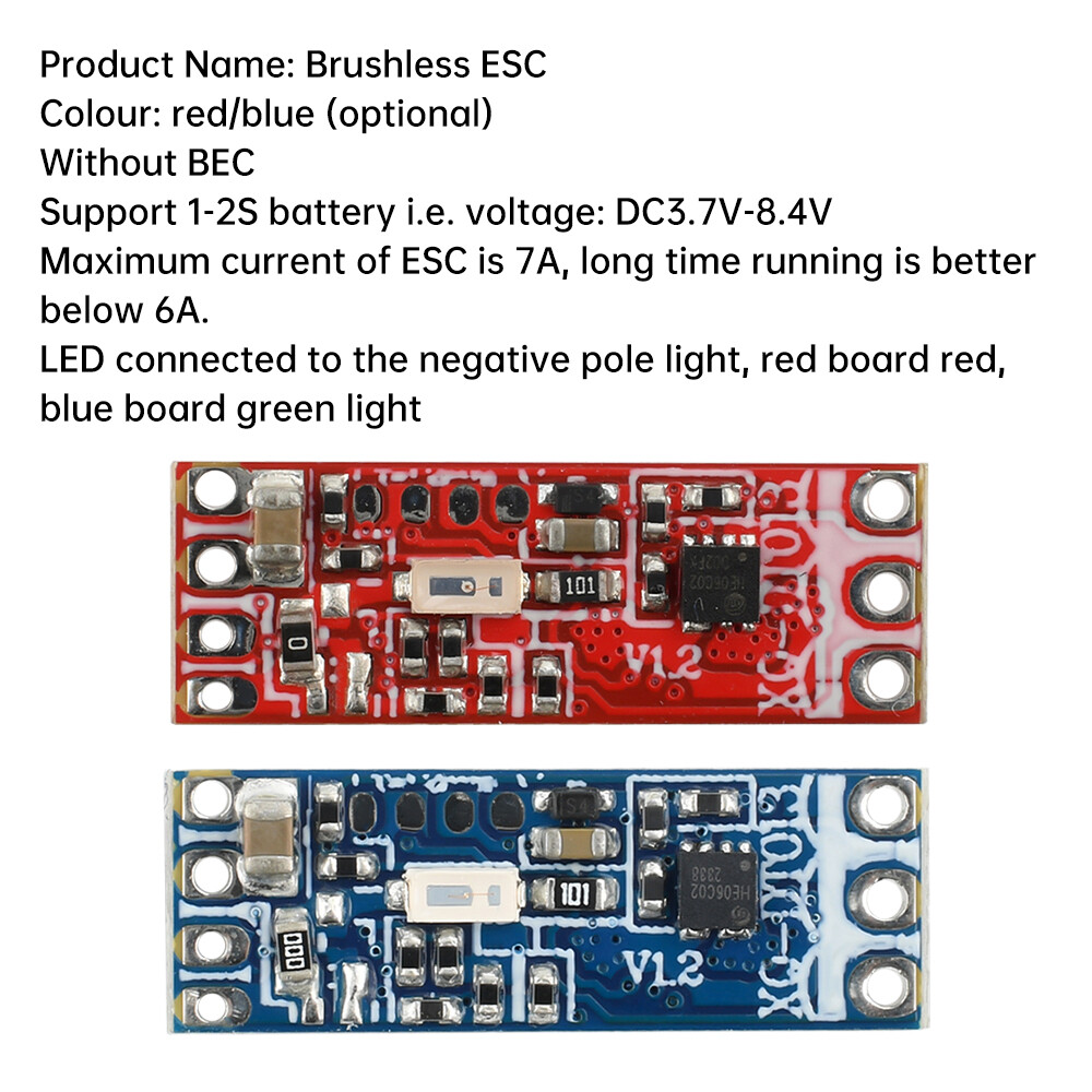 1S-2S 6A DC Brushless Motor Speed Controller Drive Board for 1104 1106 1306 1407