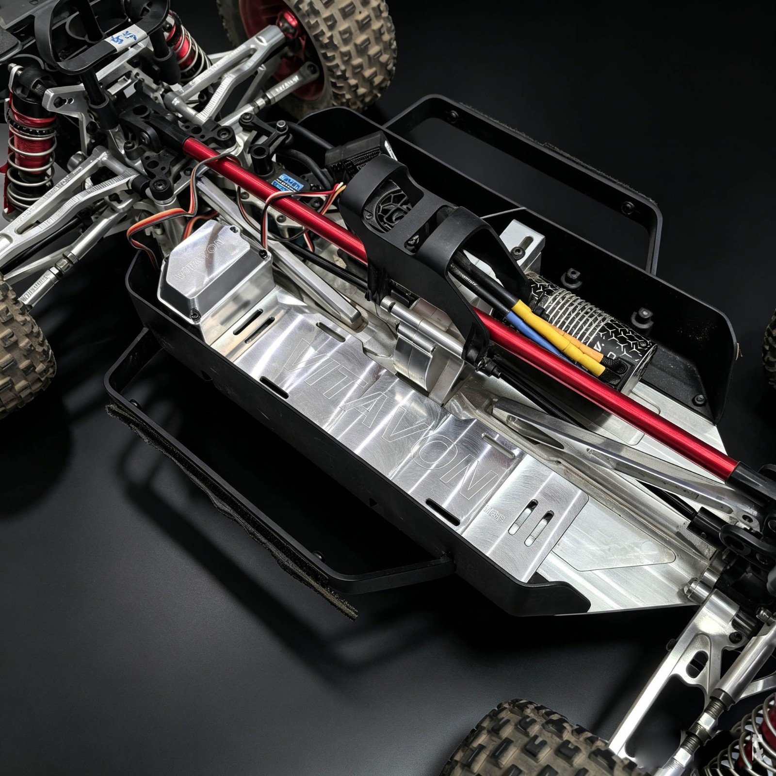 Vitavon CNC Alu 7075 Battery Tray & Receiver Box for Arrma Mojave 6S Big Rock 6S