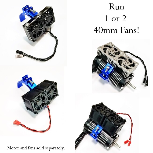 RCP Xtreme Cool Fan Mount Bracket Fits 40-42mm, 45-49mm, or 56mm Diameter Motors