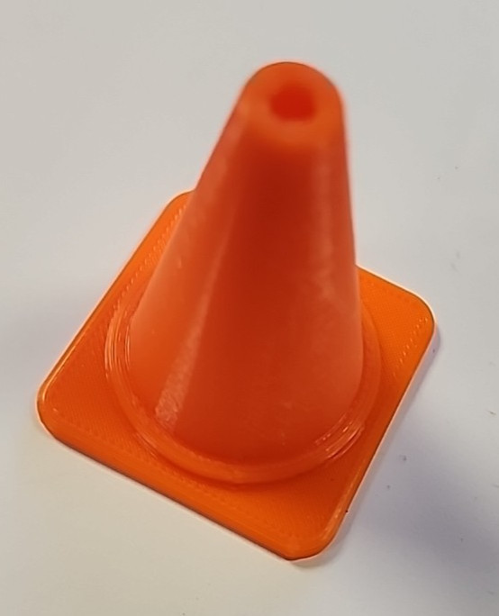 Ten (10) Orange Traffic Safety Cones for Scale RC New 3D printed 2.0 inch tall