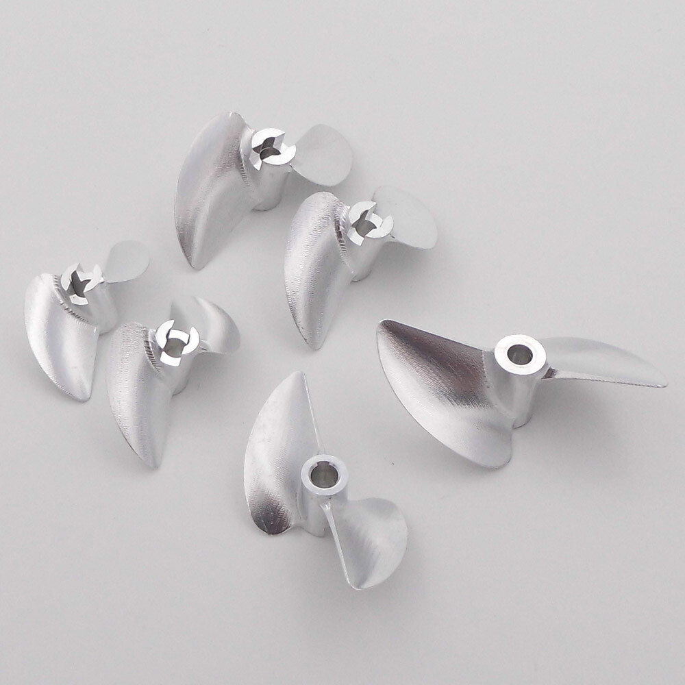 4mm shaft 2 blades Metal Aluminum Propeller 30mm-45mm for RC Racing Boat Motor