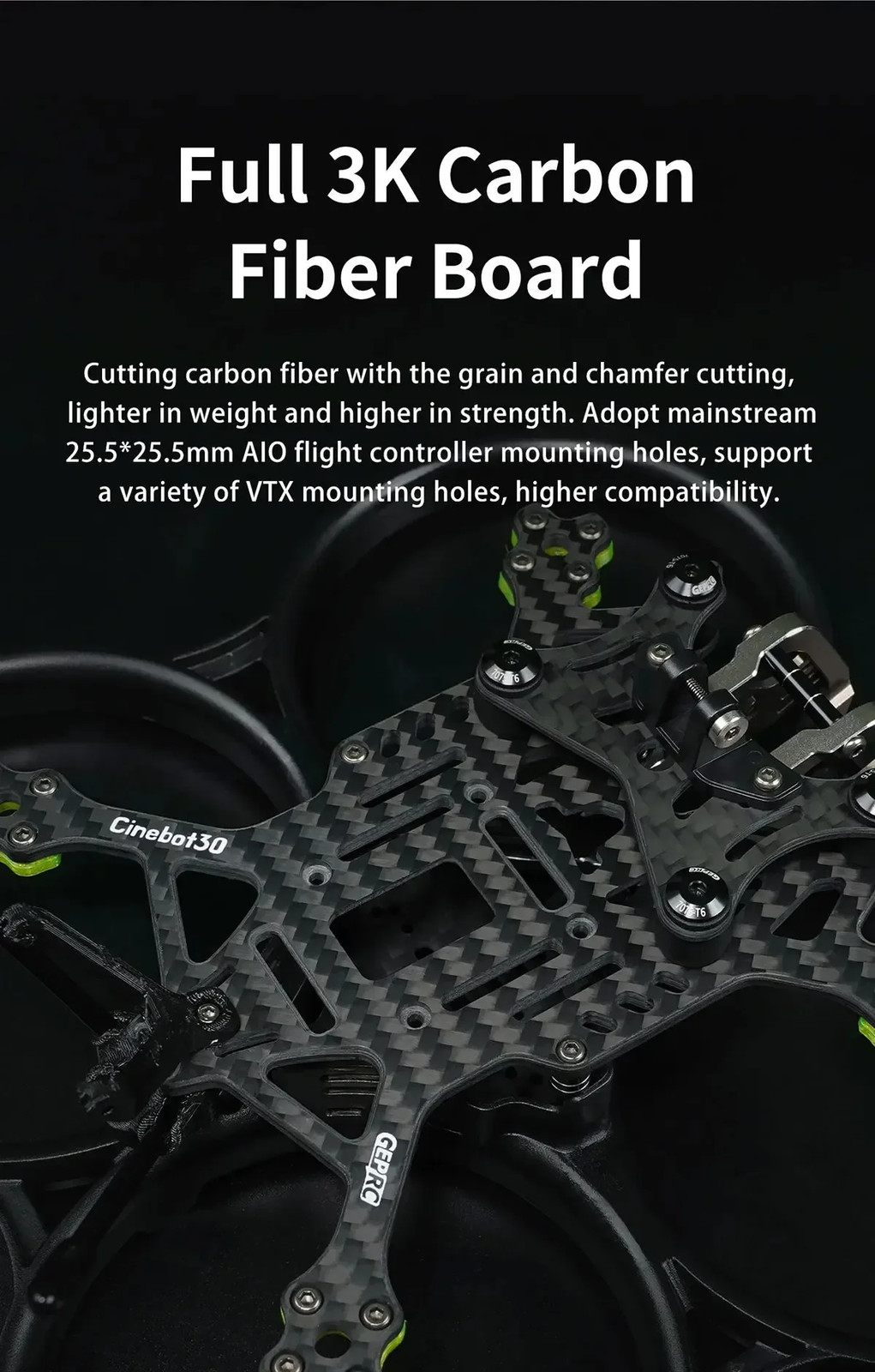 High Strength GEP-CT30 Drone Frame GEPRC Original RC Quadcopter Assembly Frame