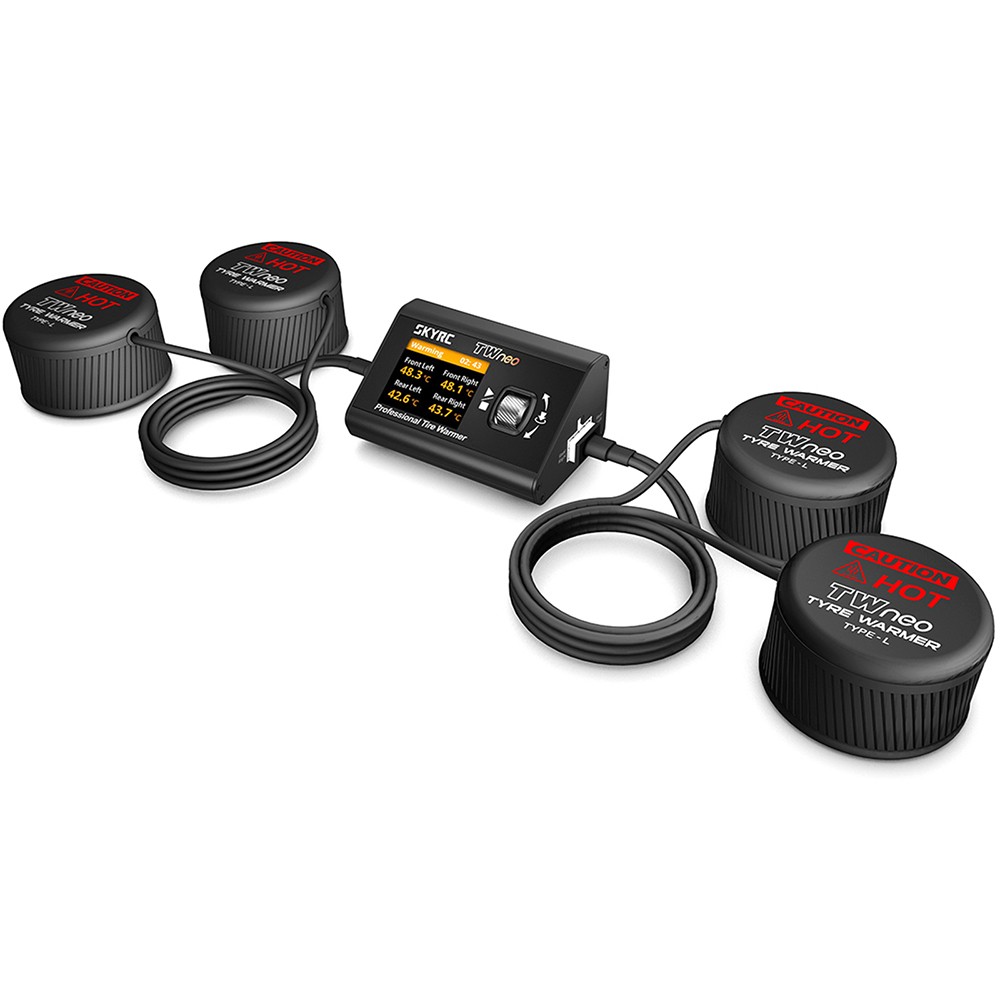 SkyRC TWneo RC Tire Warmer Heater 20–80℃ APP Control for 1/8 1/10 RC Car Tires
