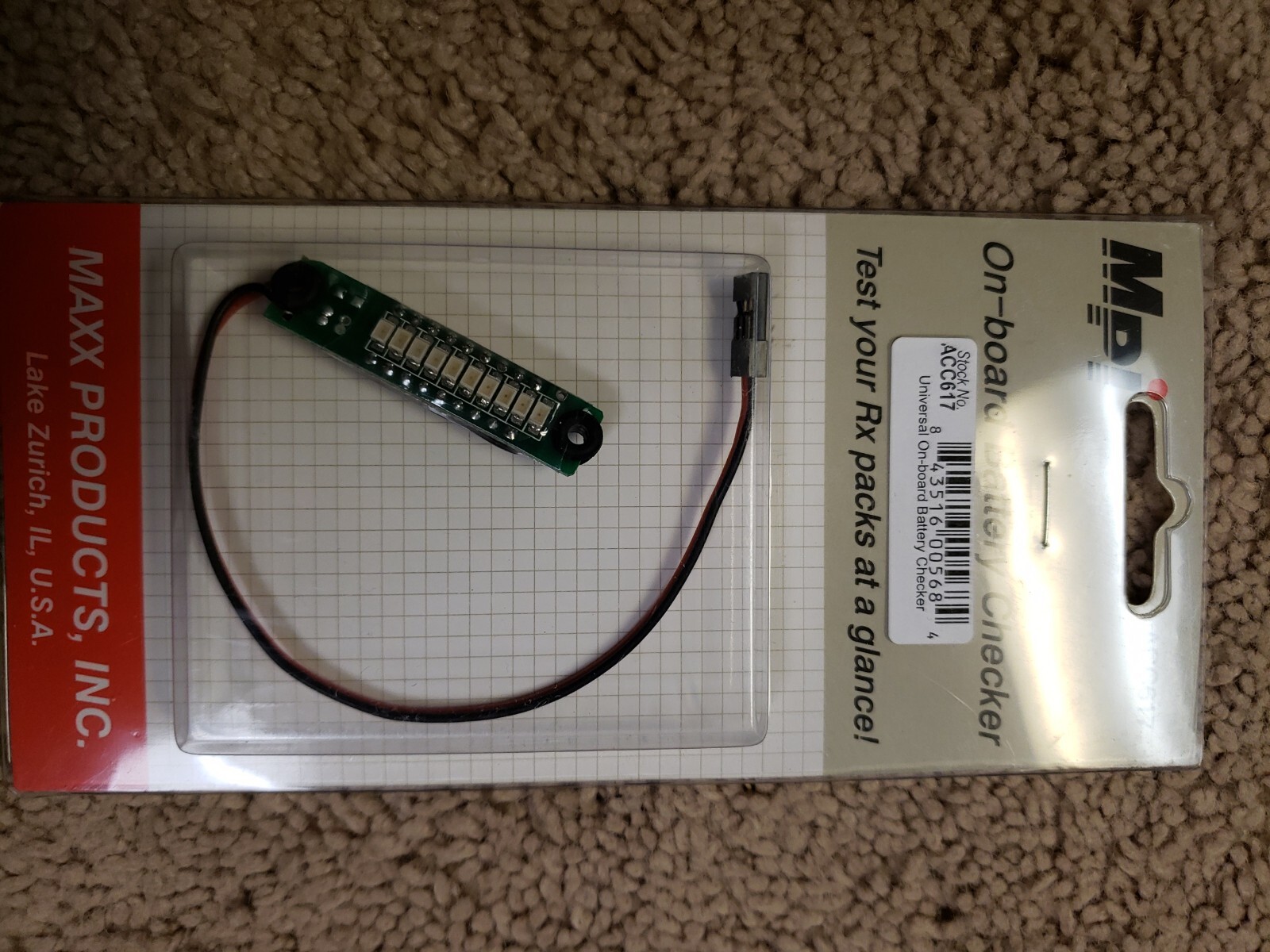 Maxx products – MPI on-board battery checker – ACC617 – New!