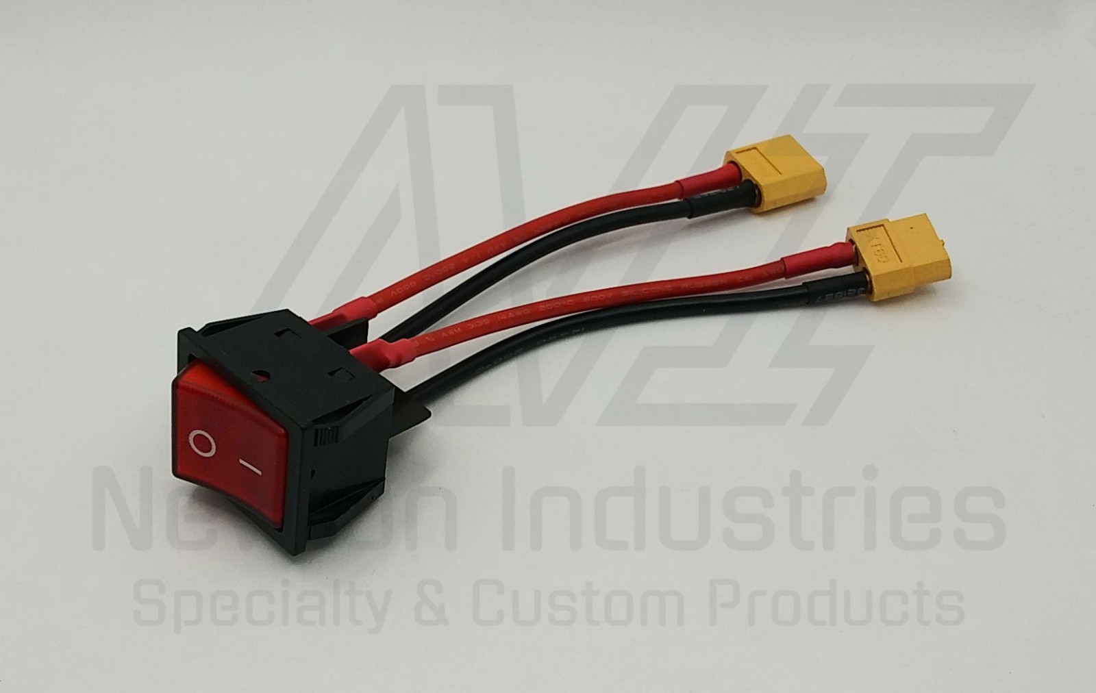 eBike Battery Switch 35A Rocker with 5″ XT60 Male to Female 14 AWG Leads – NEW