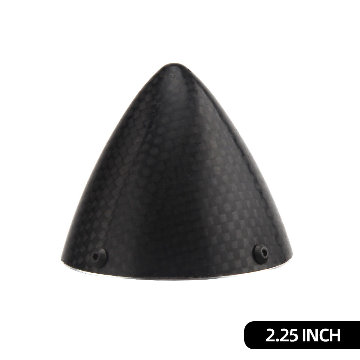 2.25inch Black RC Airplane Carbon Fiber Spinner 57mm CF Impeller Cover Screw Fix