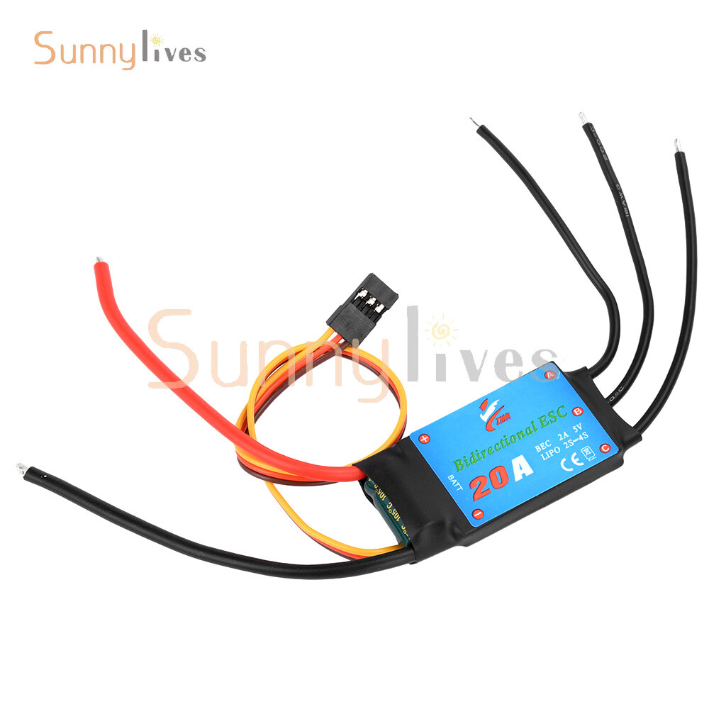 20A/30A/40A/50A Bidirectional Brushless ESC for Remote Control Ship Pneumatic