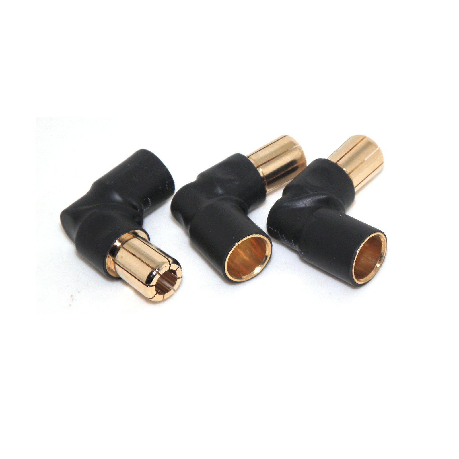 8mm Male to Female 90 Degree RC Bullet Adapter Connector ESC Extension